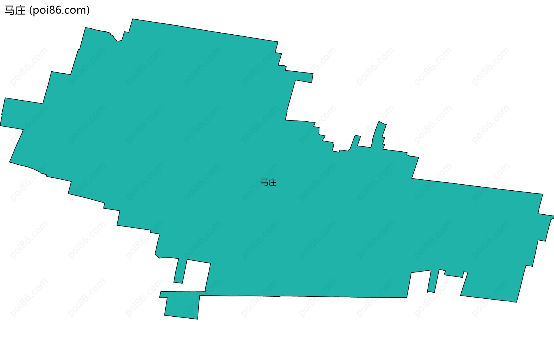 马庄边界地图