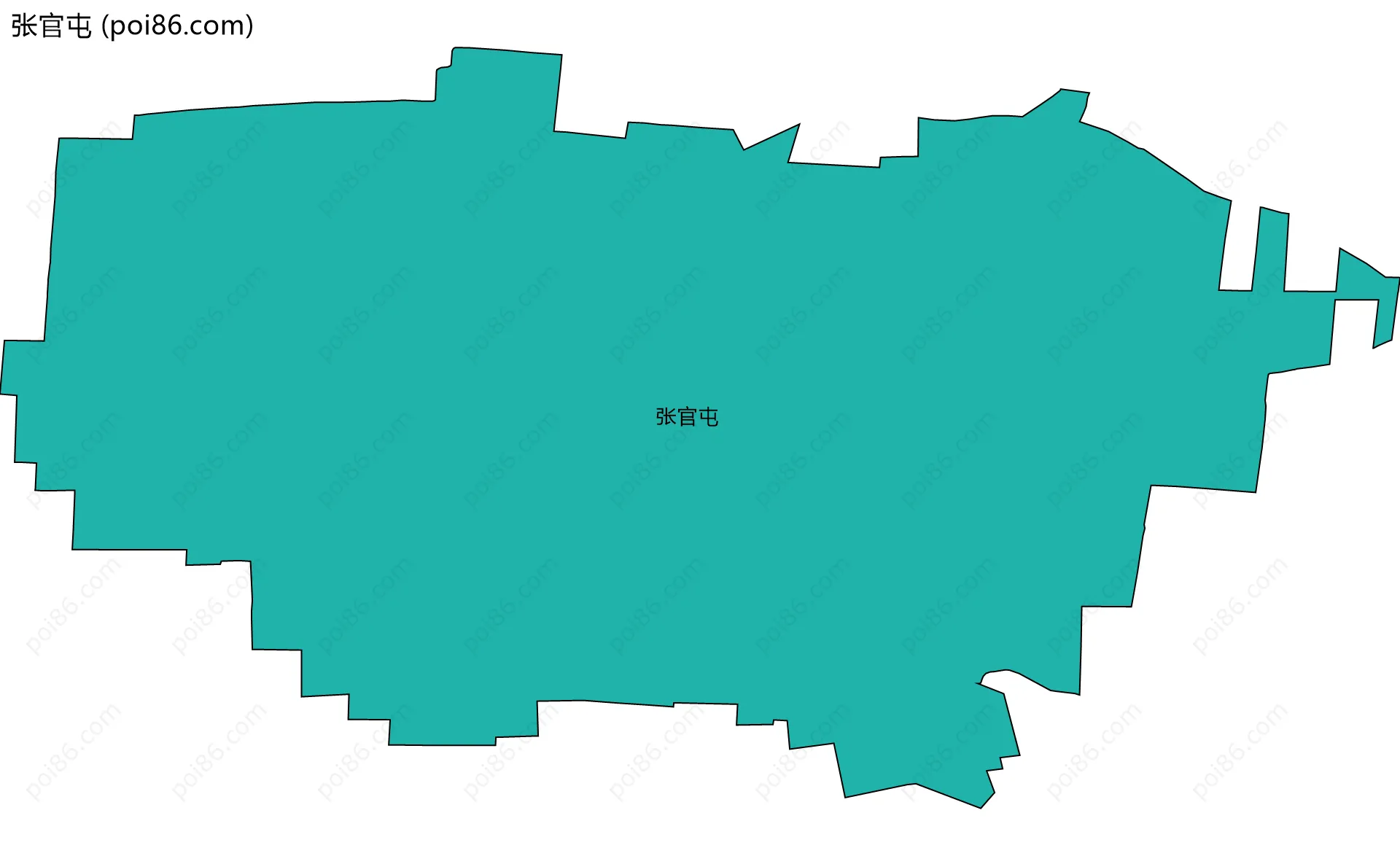 张官屯边界地图