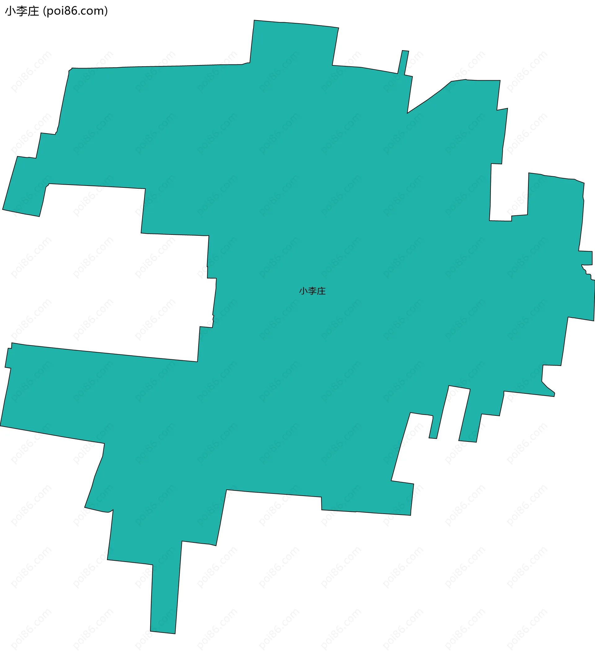 小李庄边界地图