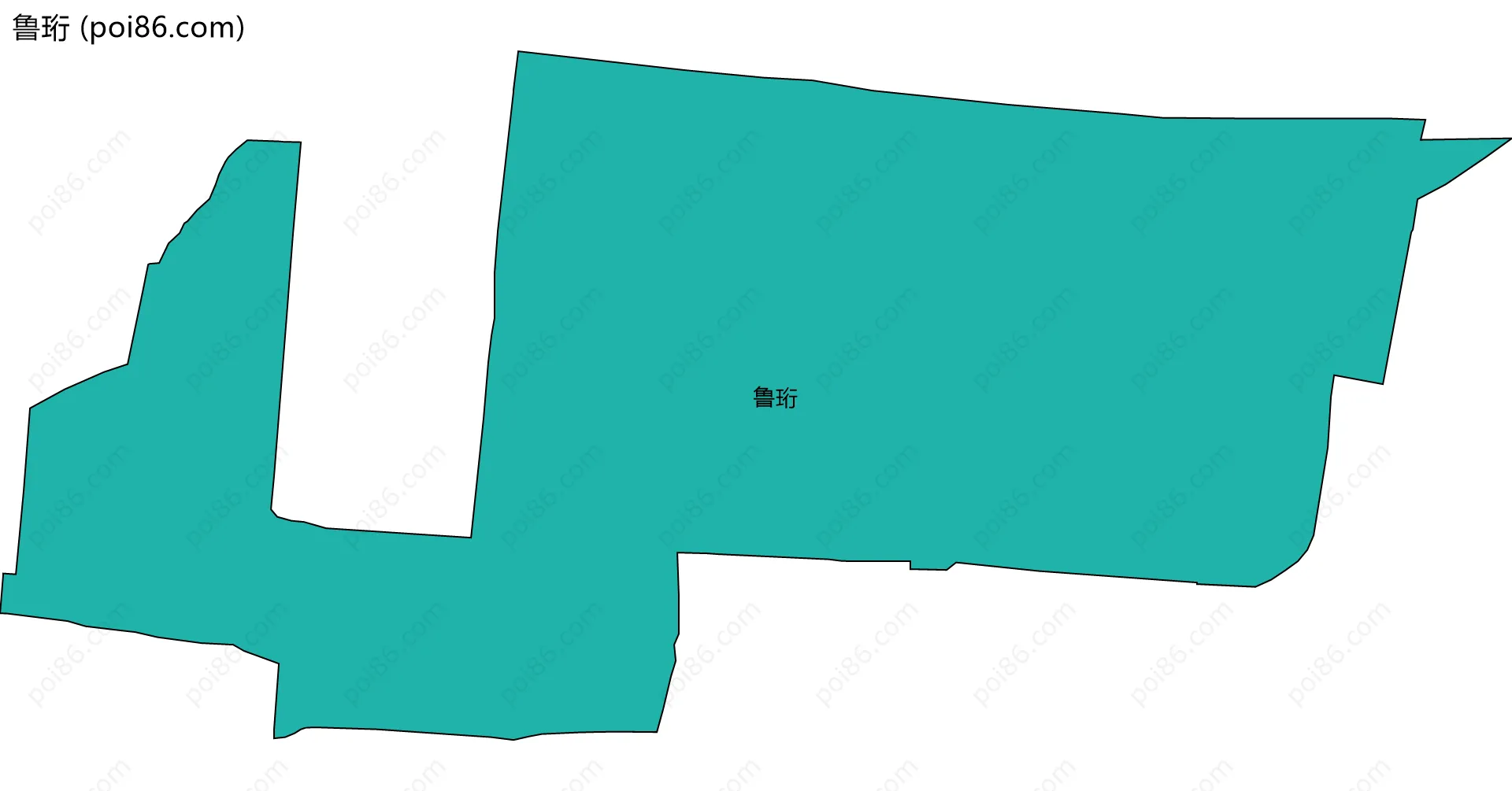 鲁珩边界地图