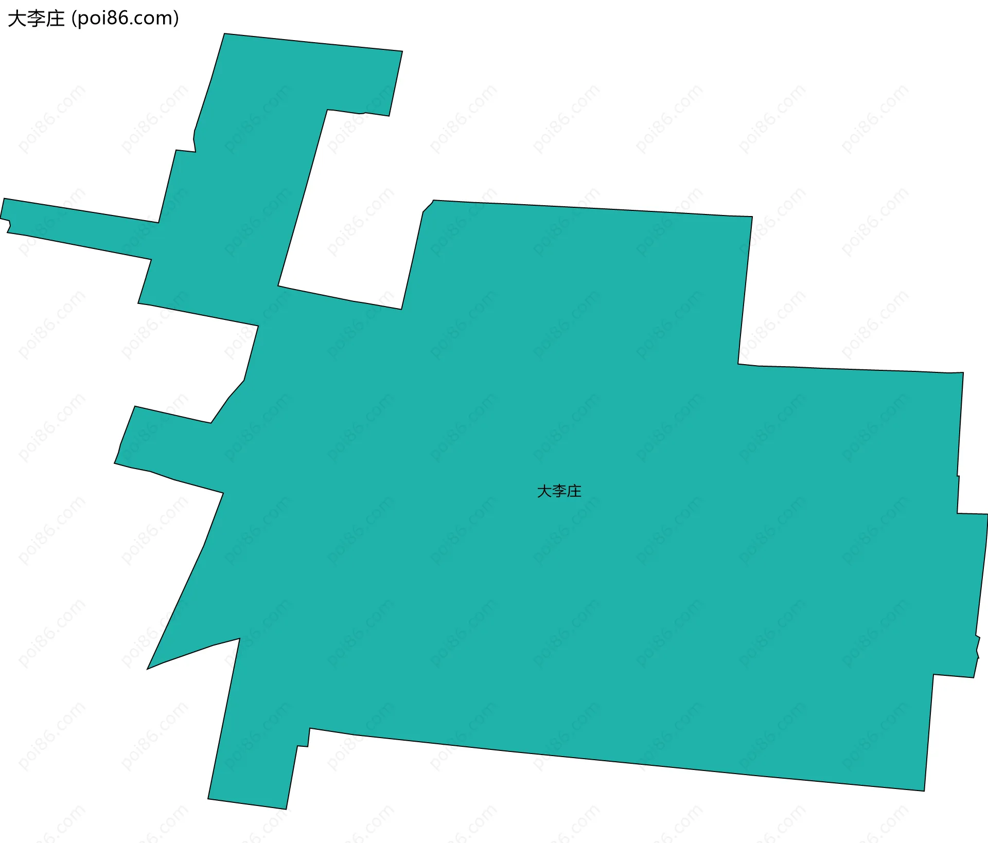 大李庄边界地图