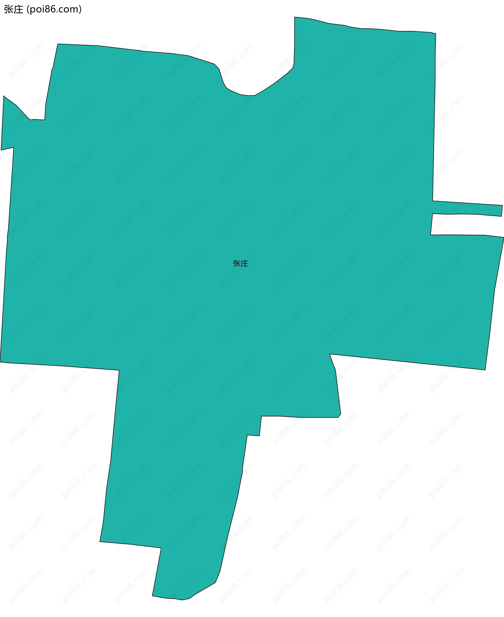 张庄边界地图
