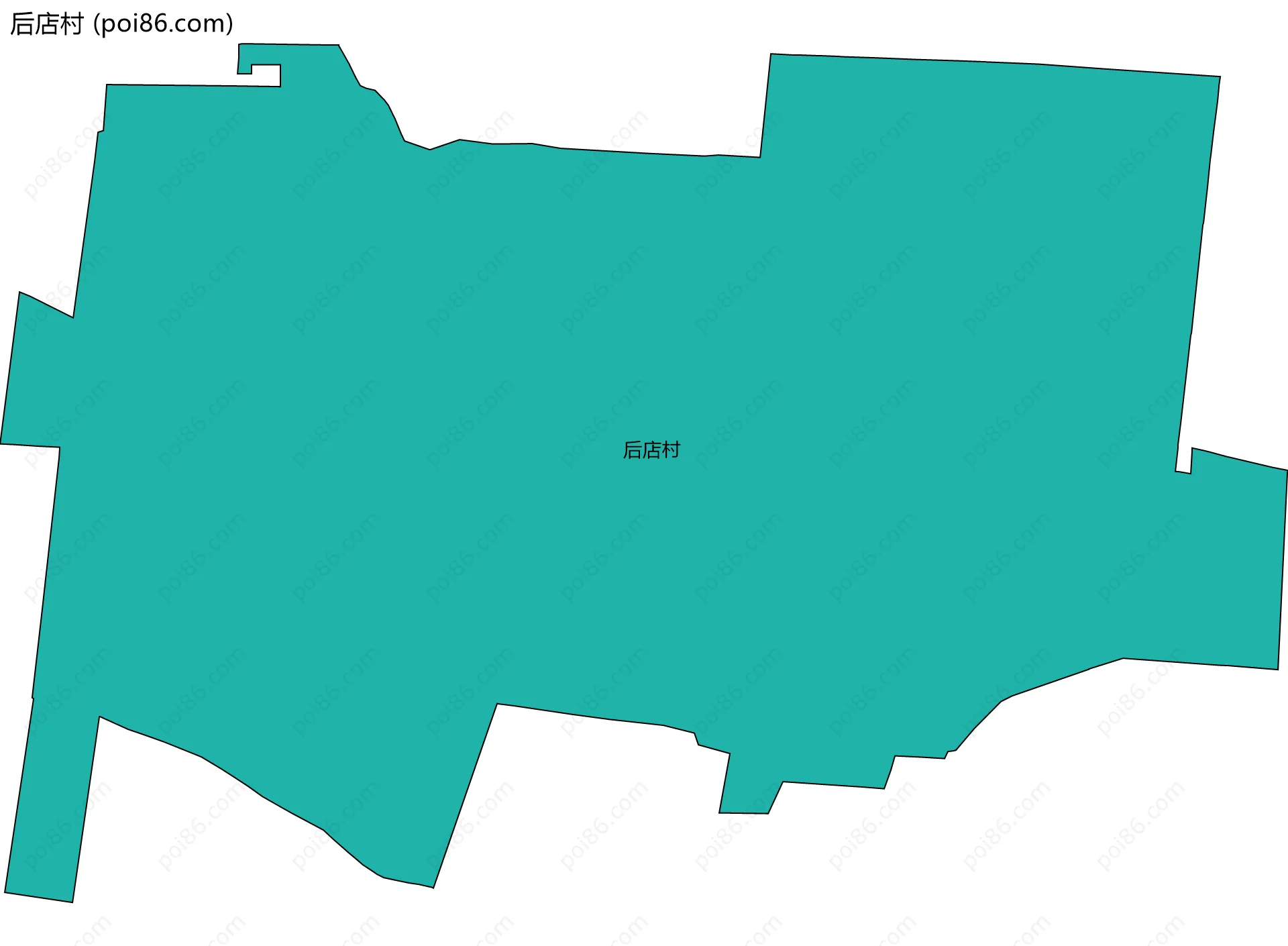 后店村边界地图