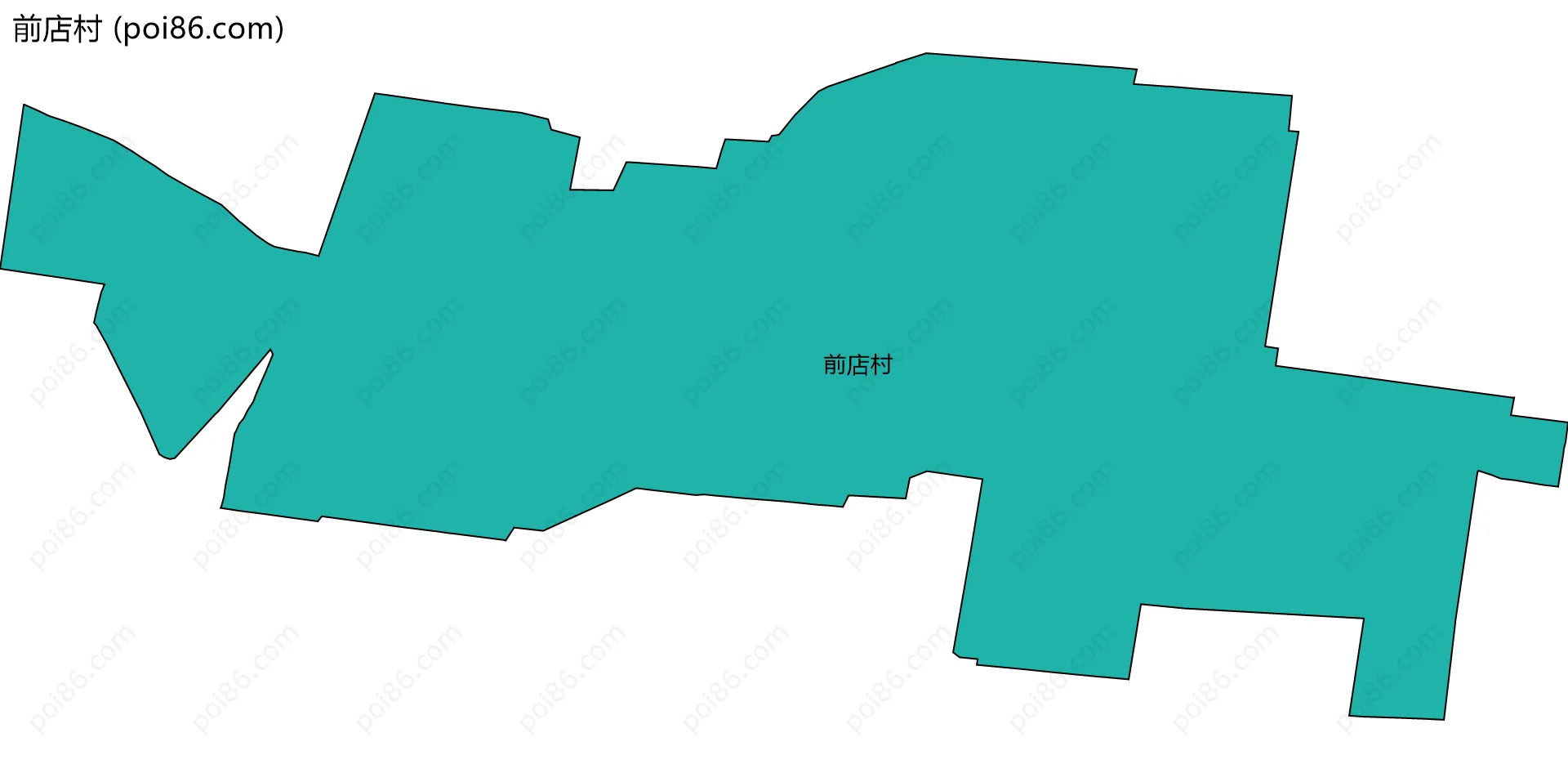 前店村边界地图