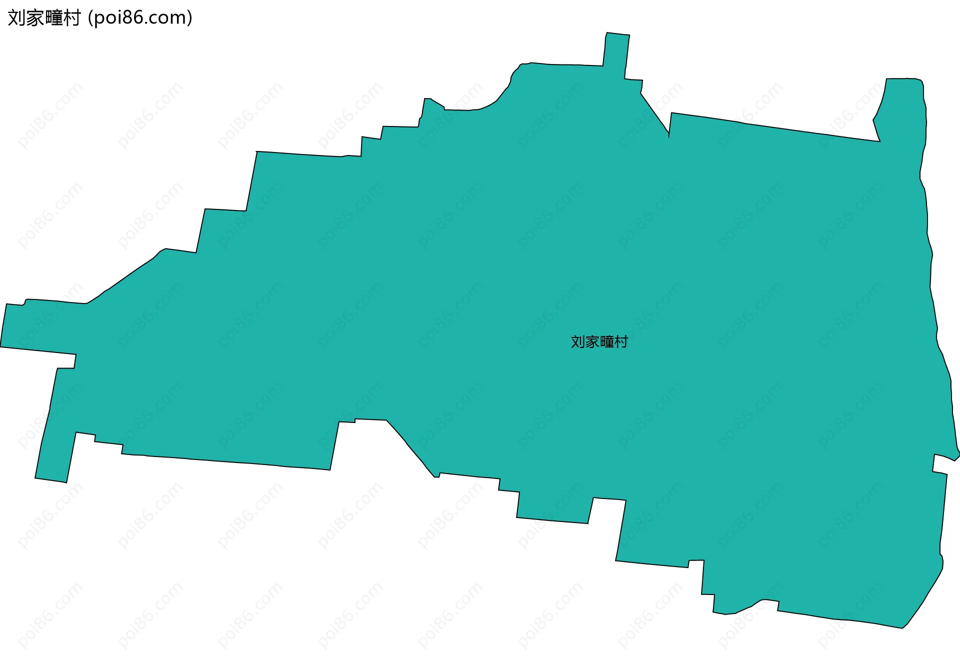刘家疃村边界地图
