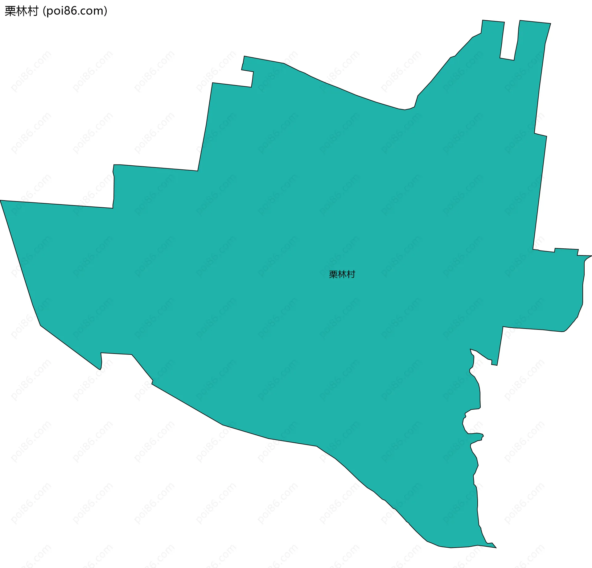 栗林村边界地图