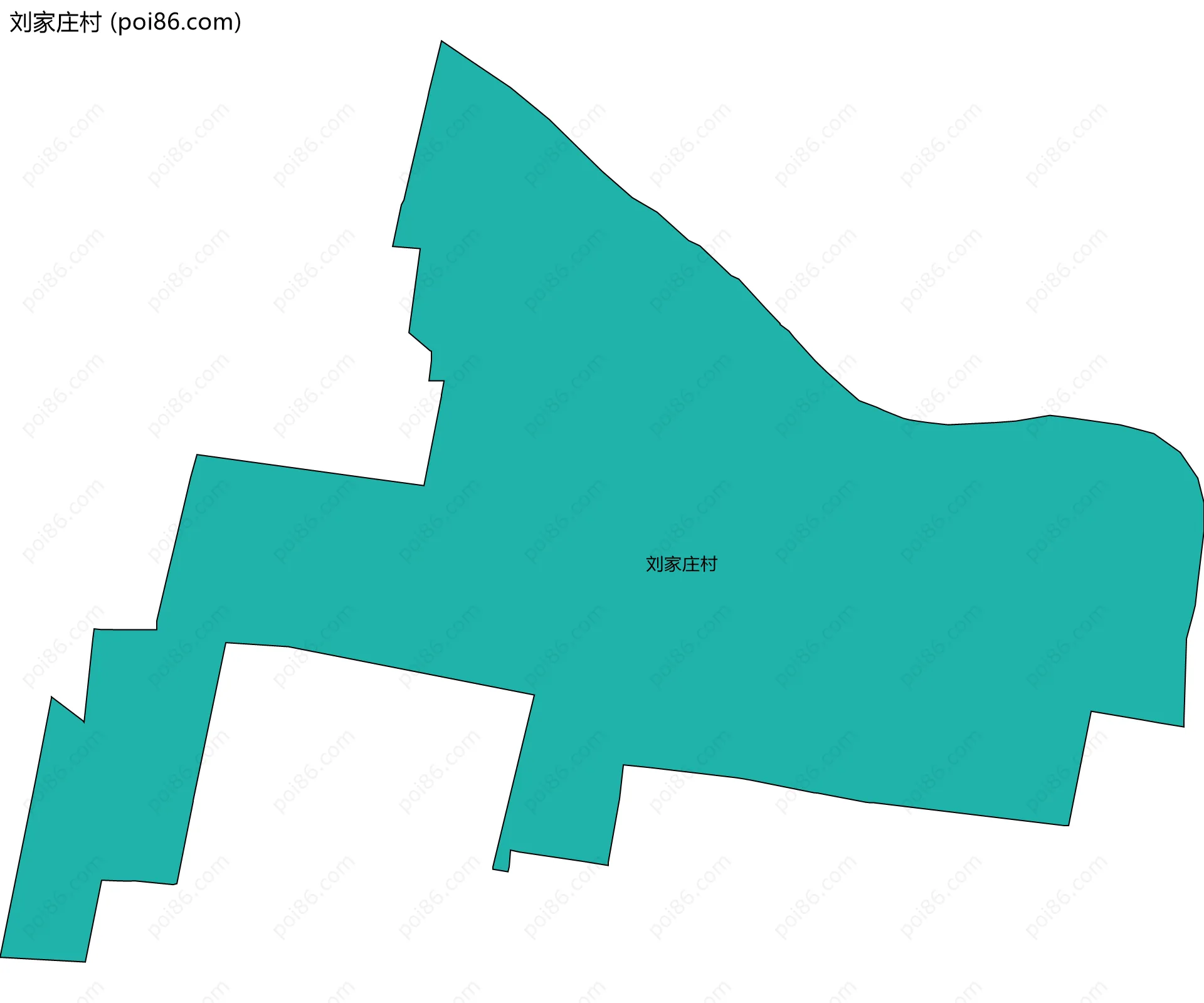 刘家庄村边界地图
