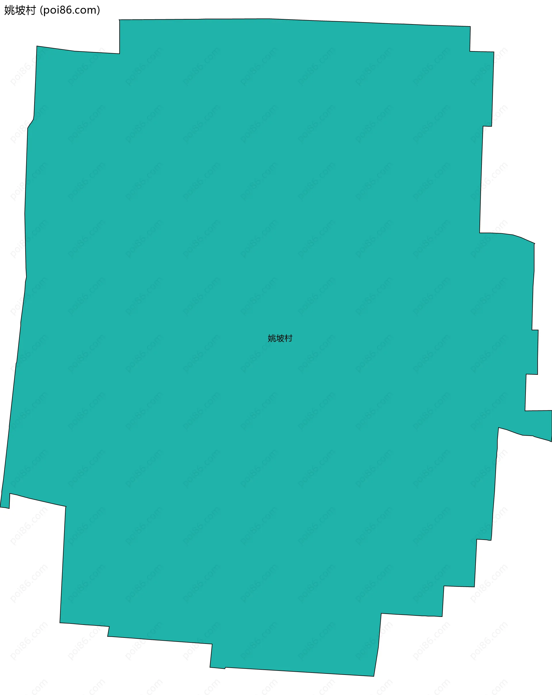 姚坡村边界地图