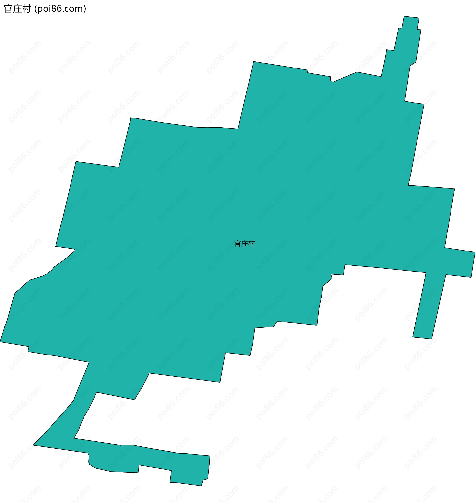 官庄村边界地图