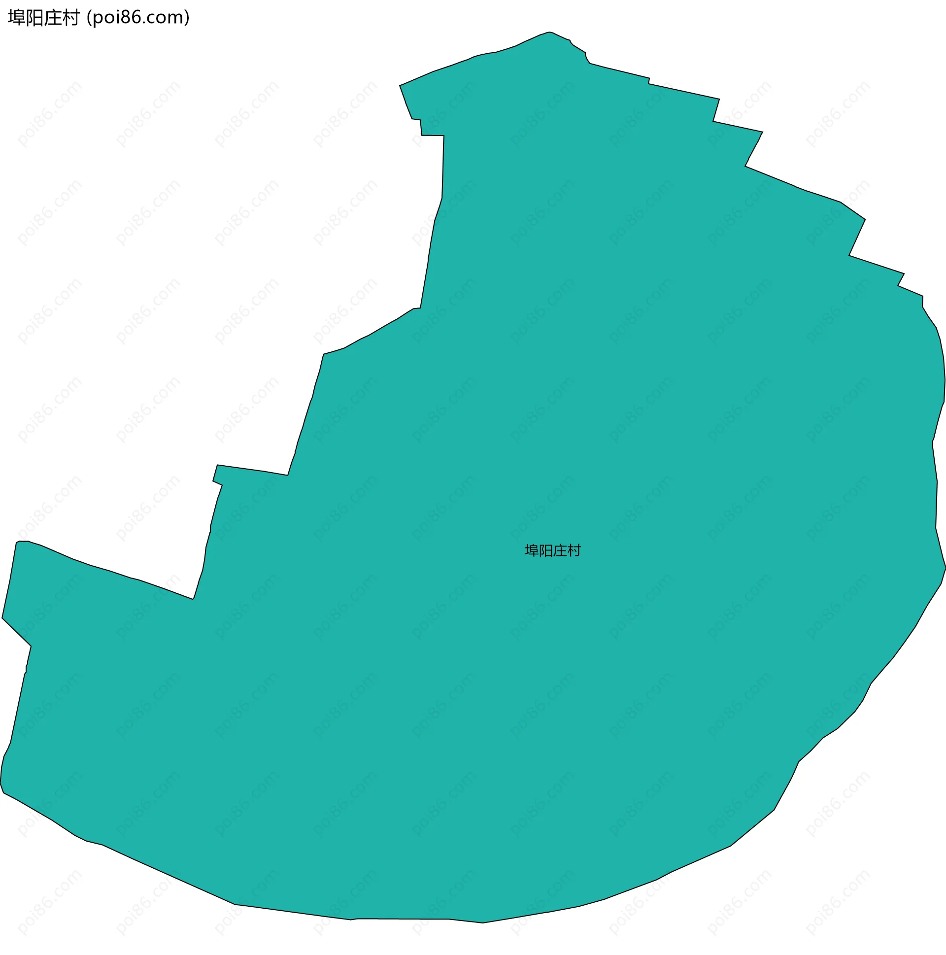 埠阳庄村边界地图