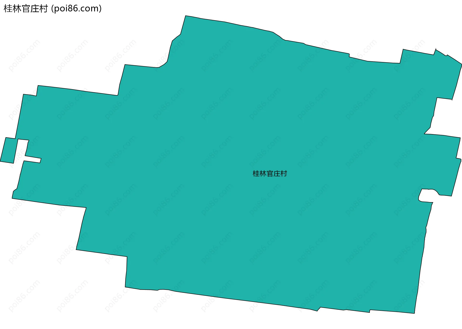 桂林官庄村边界地图