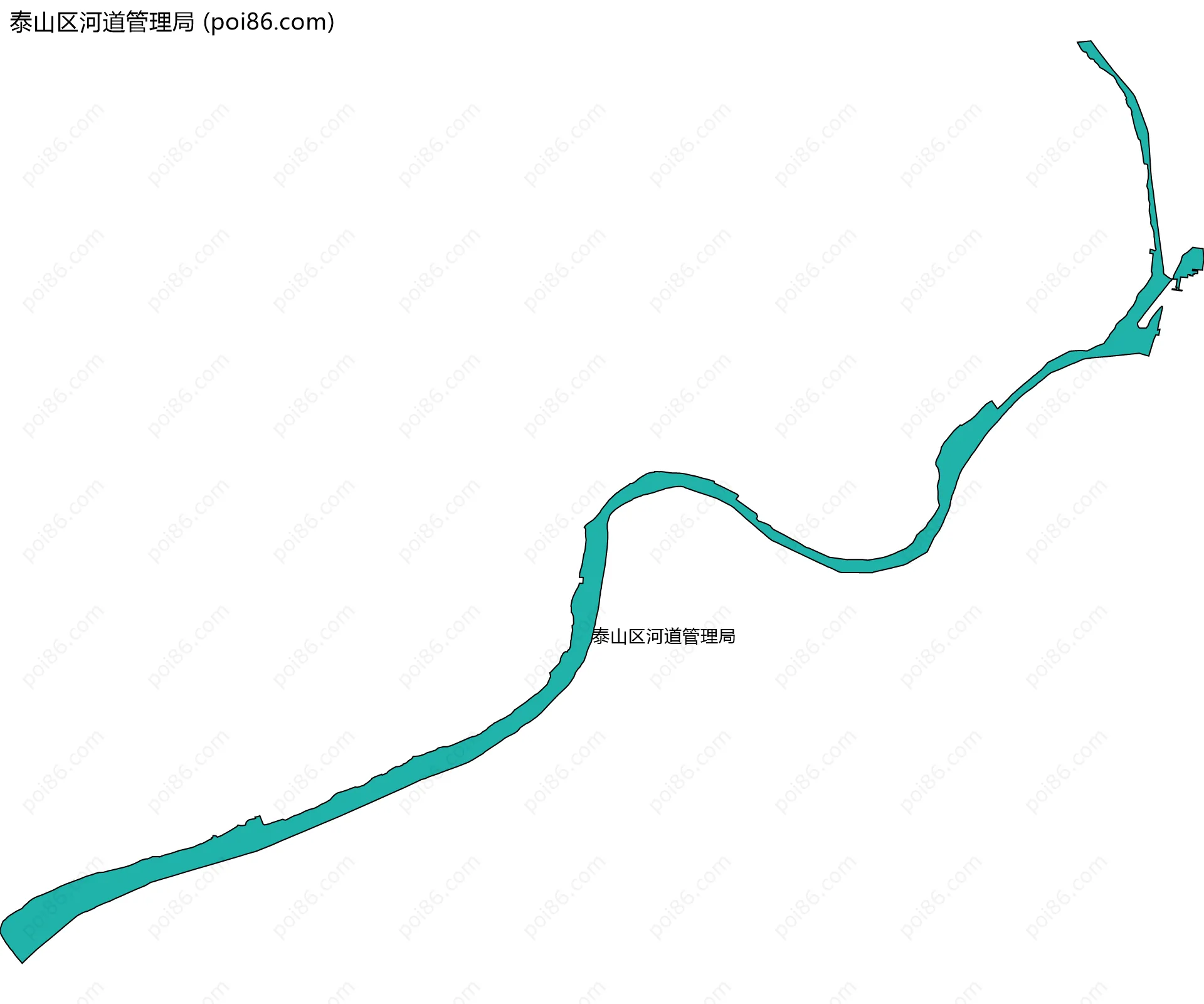 泰山区河道管理局边界地图