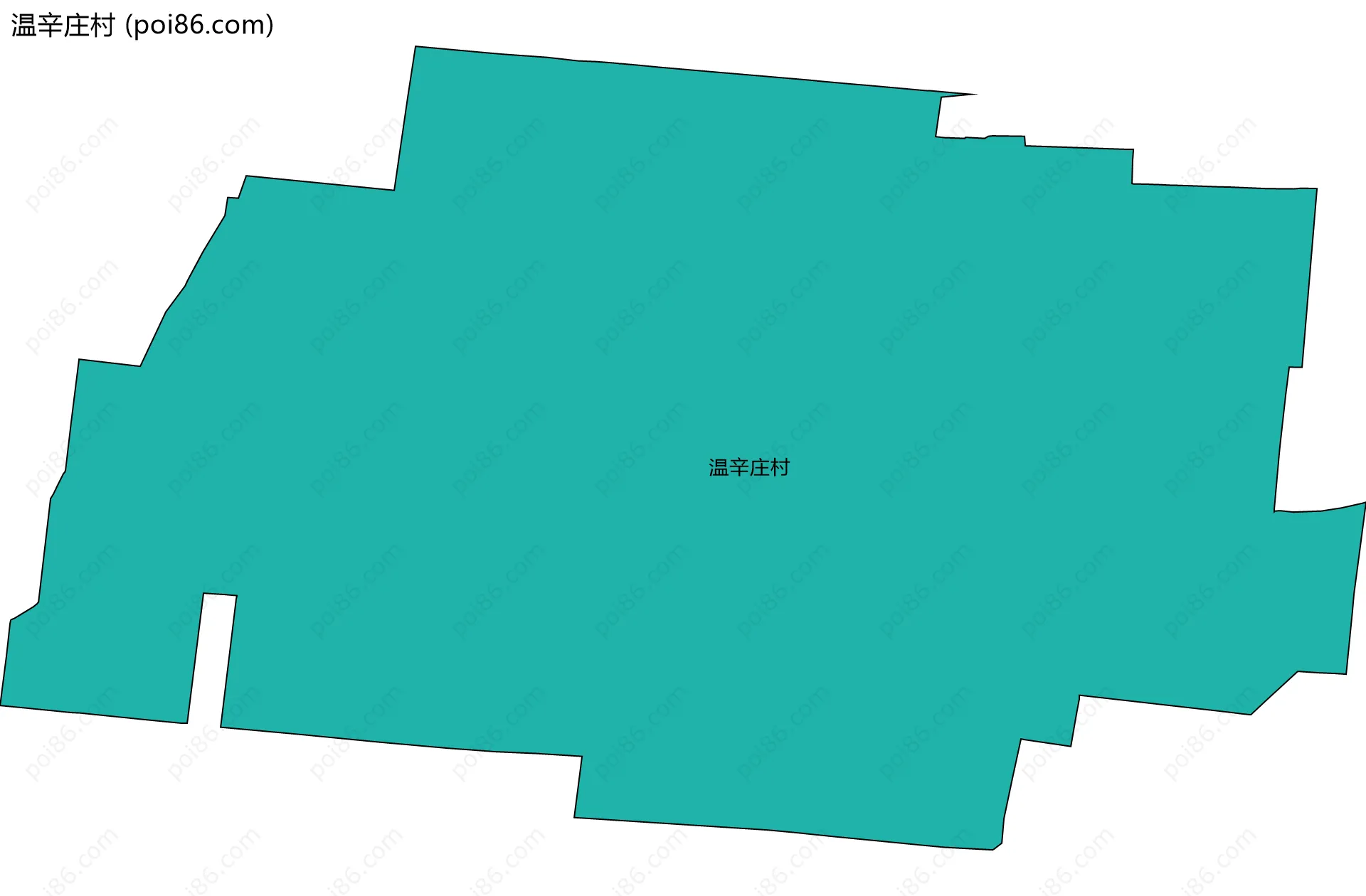 温辛庄村边界地图