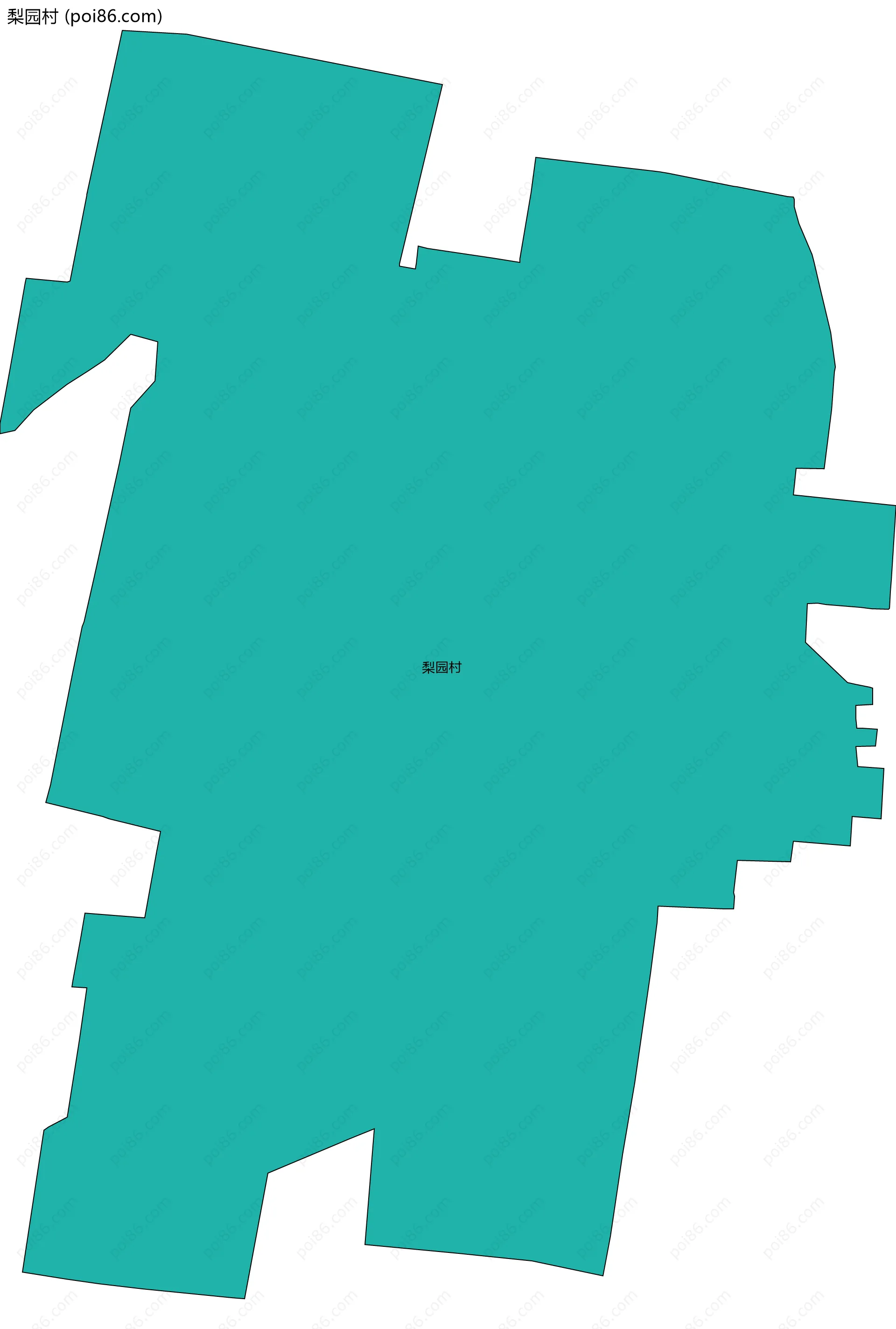 梨园村边界地图