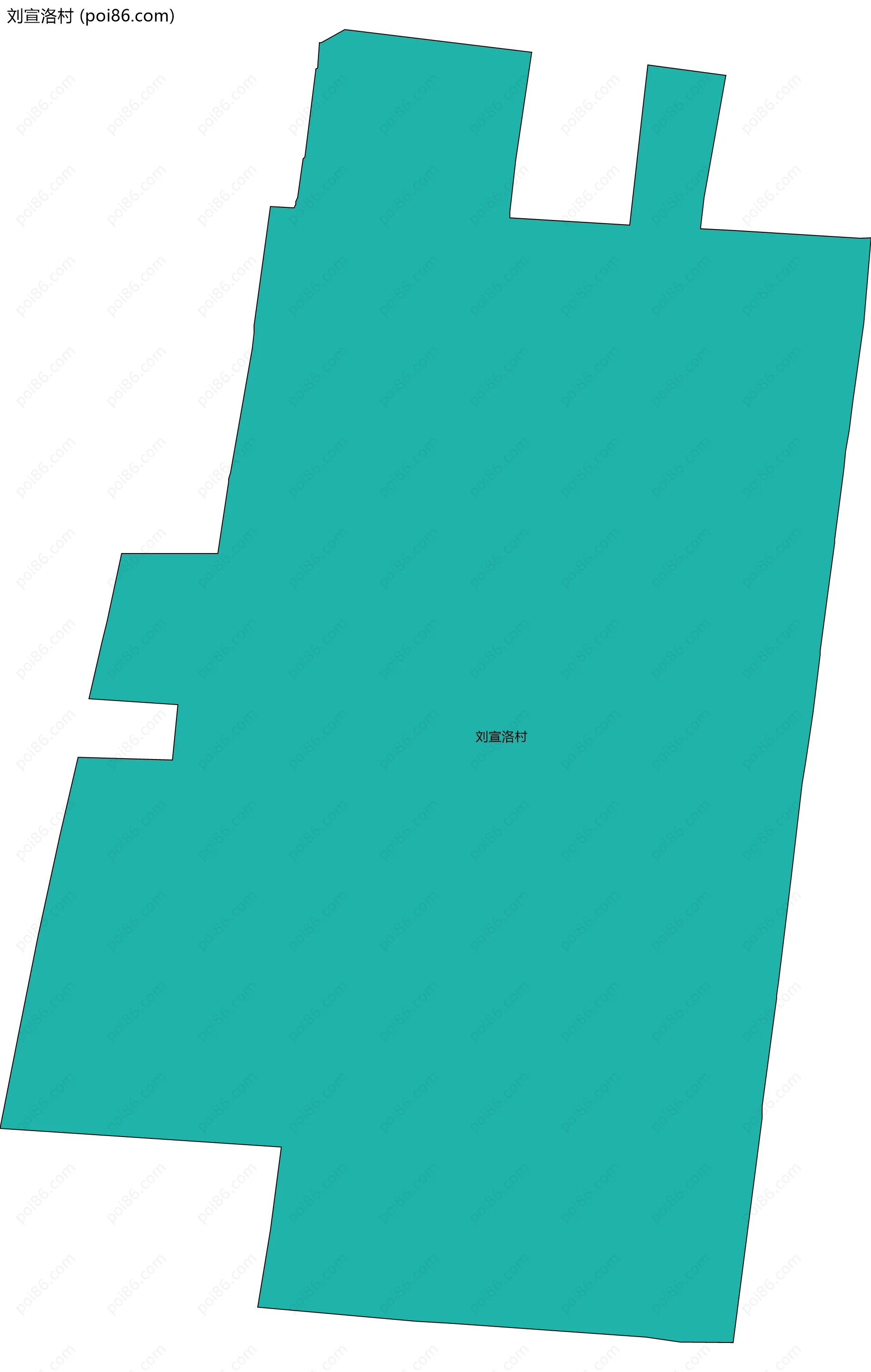 刘宣洛村边界地图