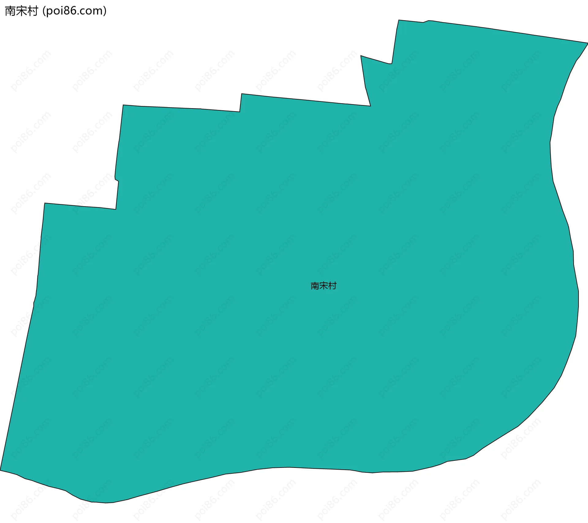 南宋村边界地图