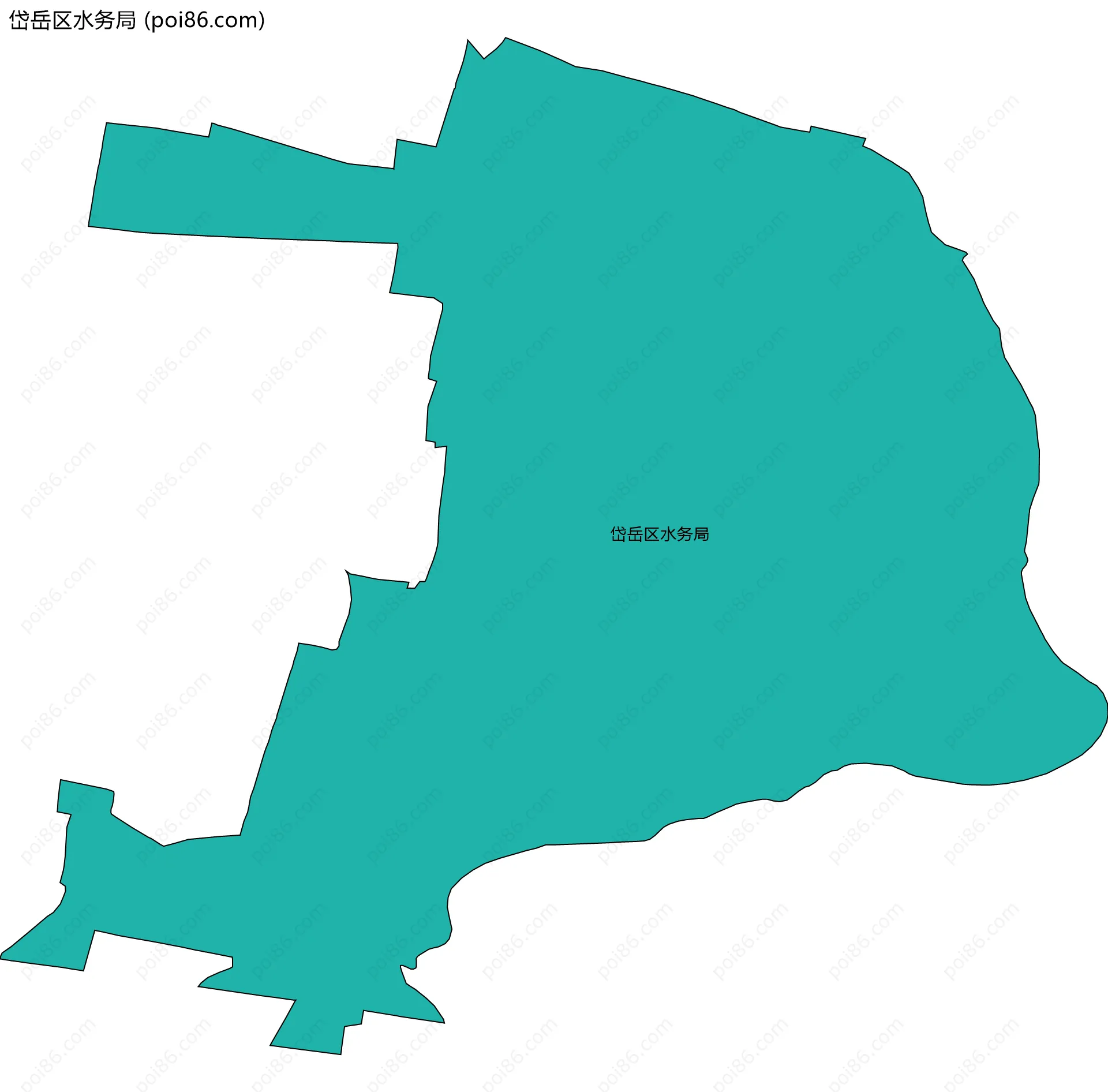 岱岳区水务局边界地图