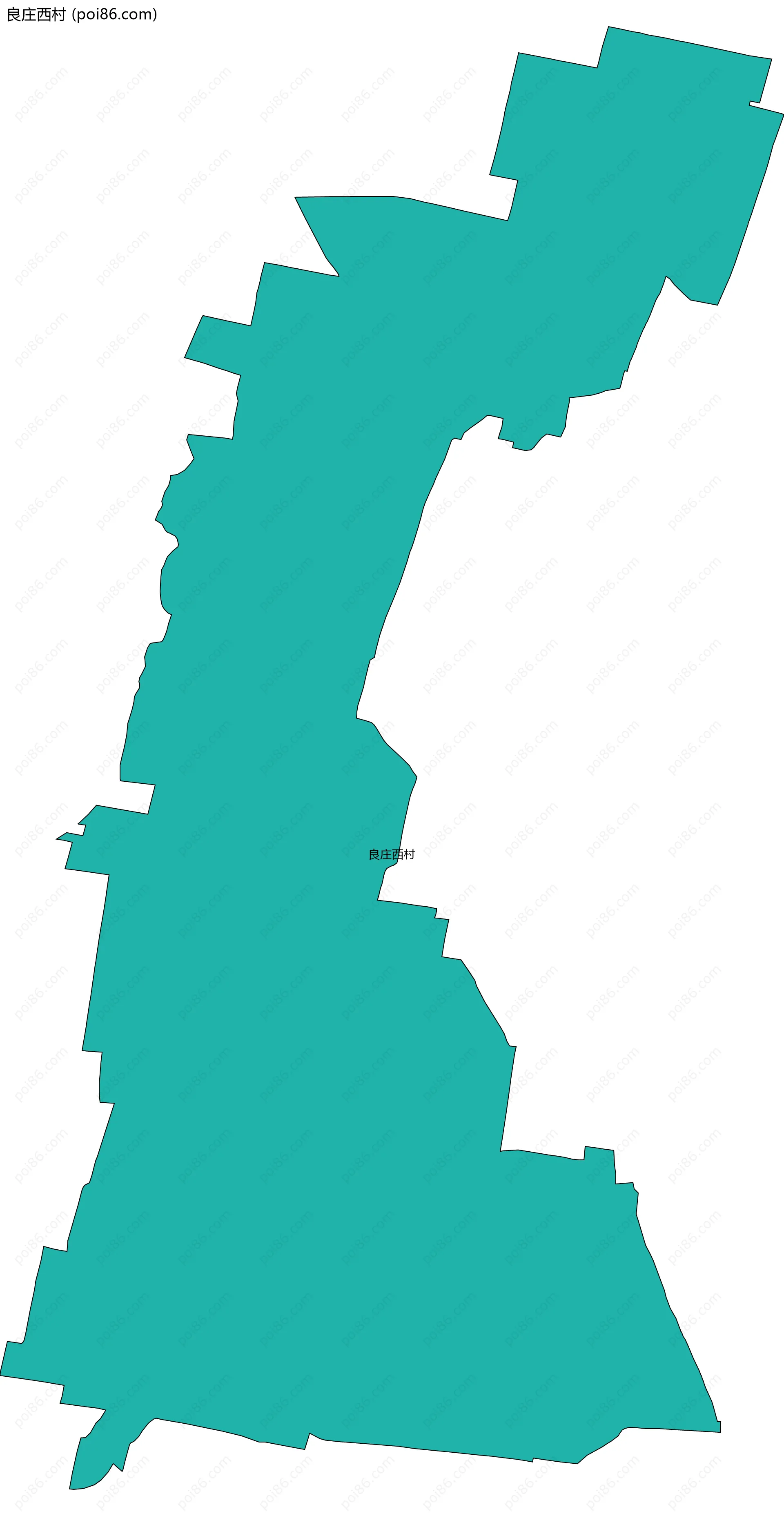 良庄西村边界地图