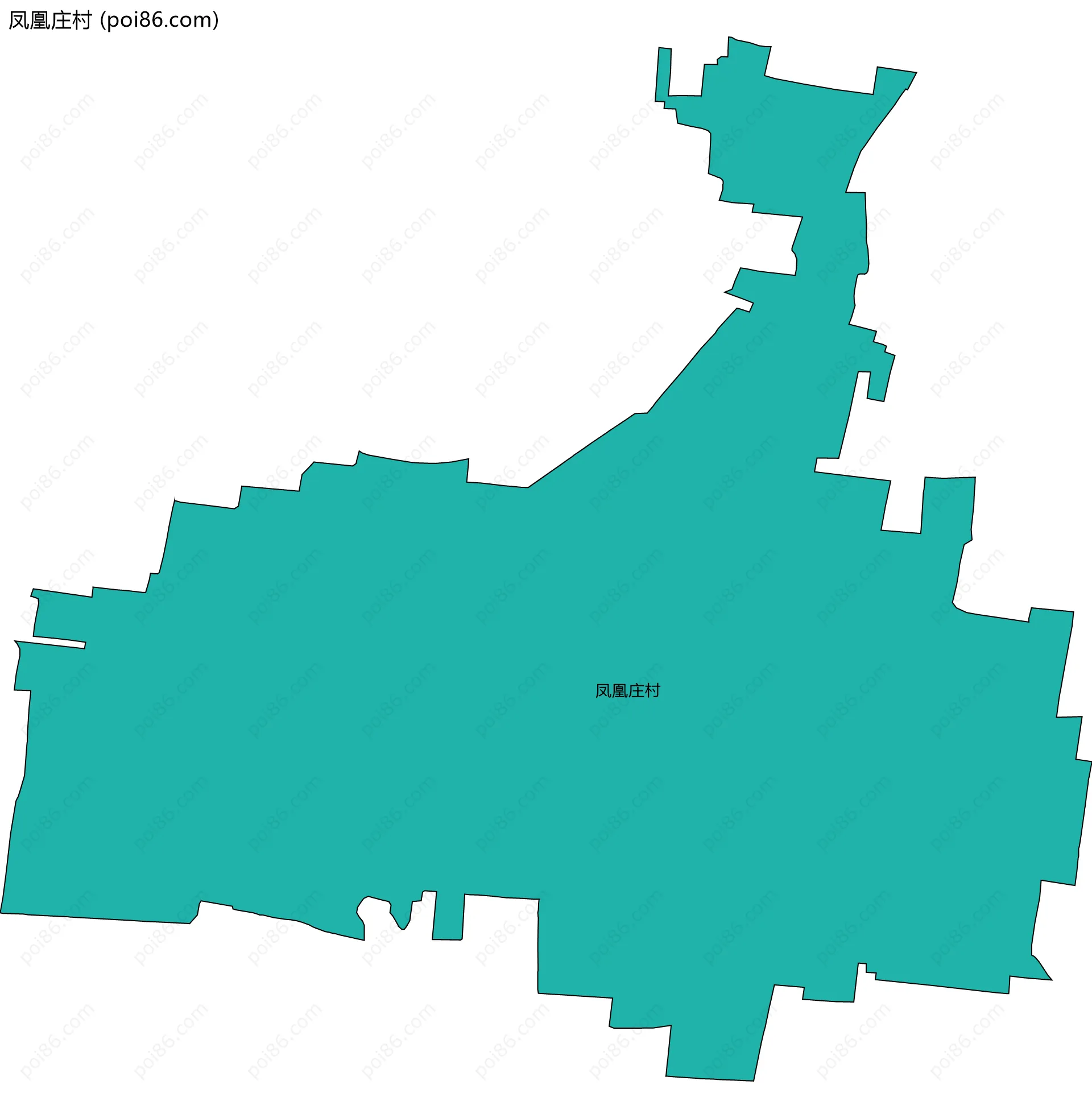 凤凰庄村边界地图