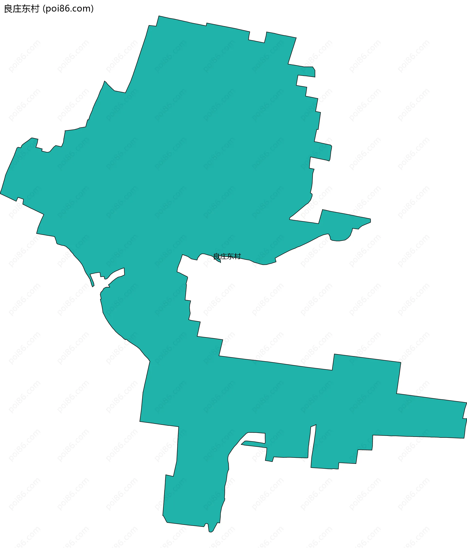 良庄东村边界地图