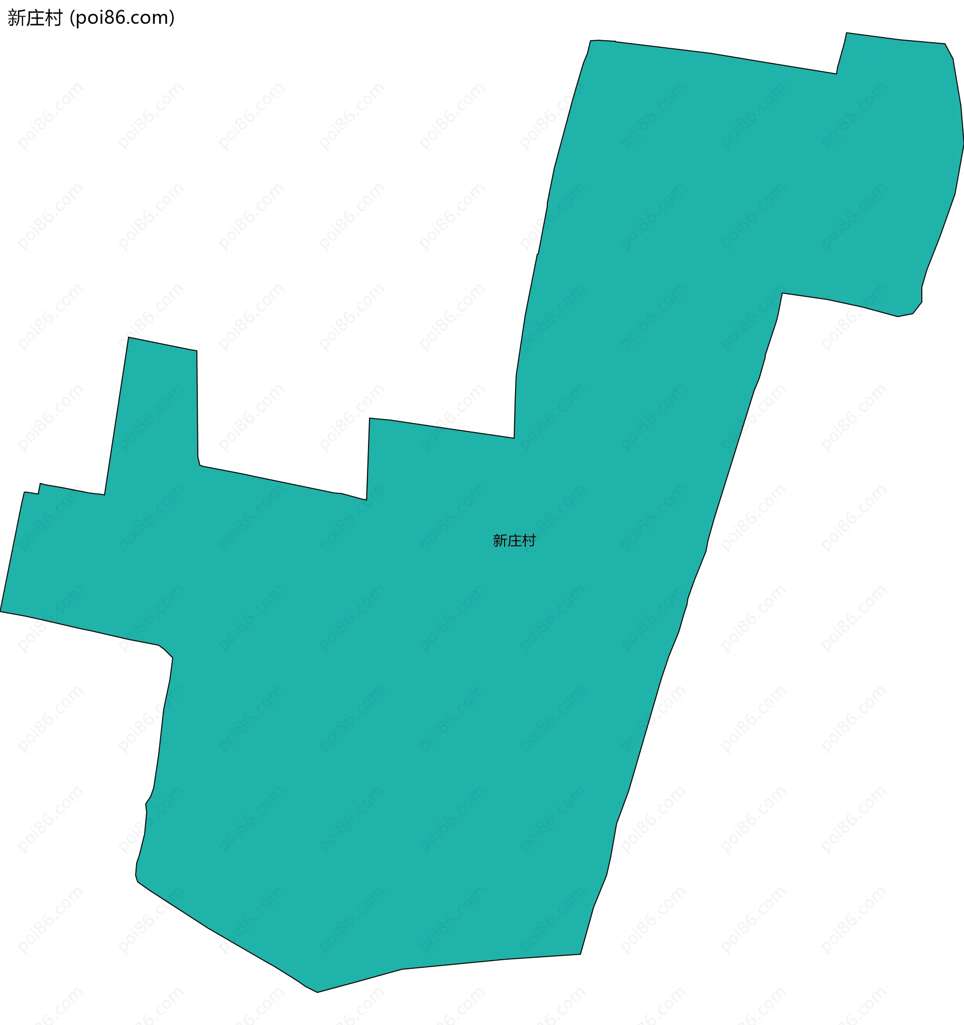 新庄村边界地图
