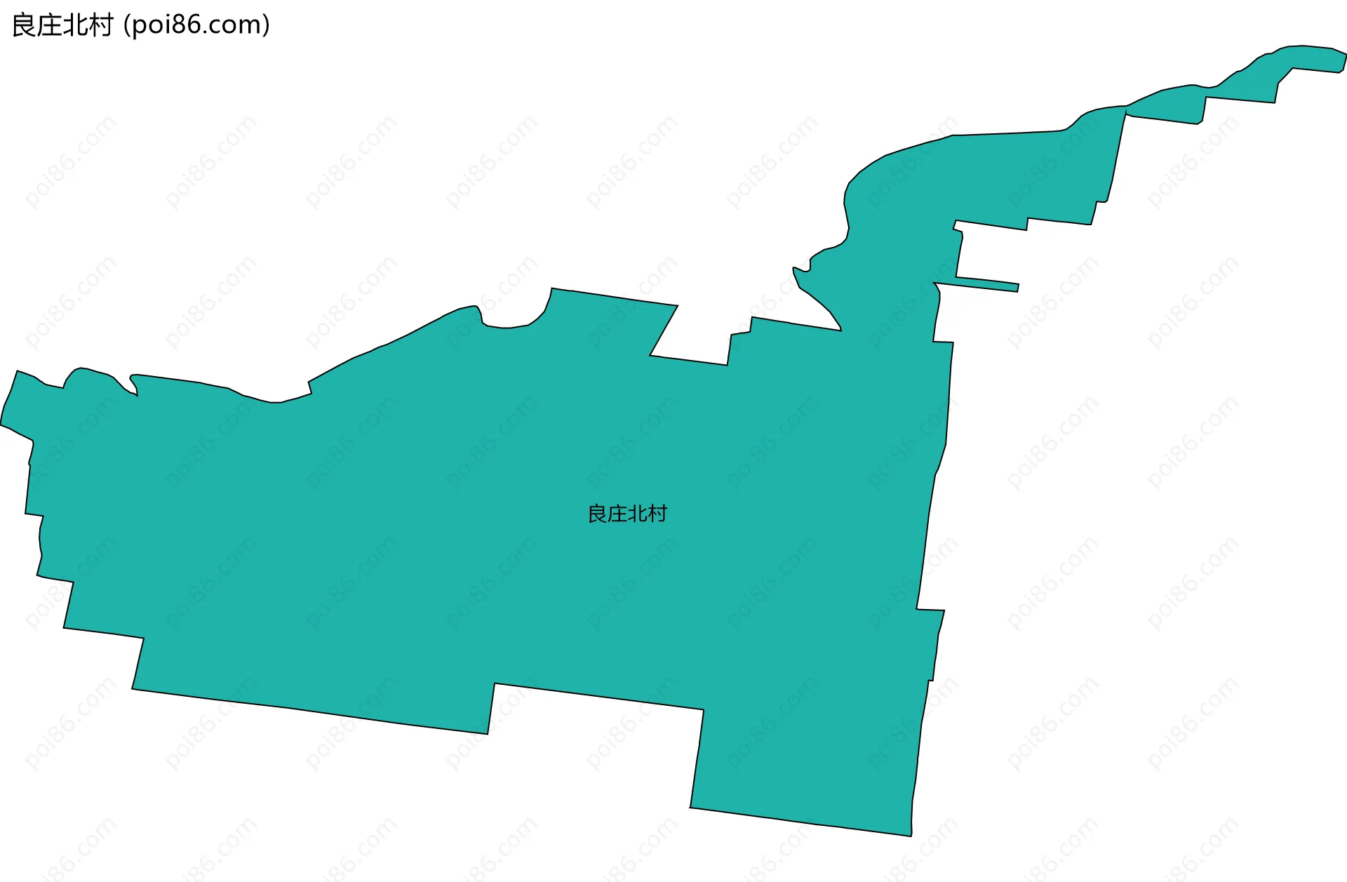 良庄北村边界地图