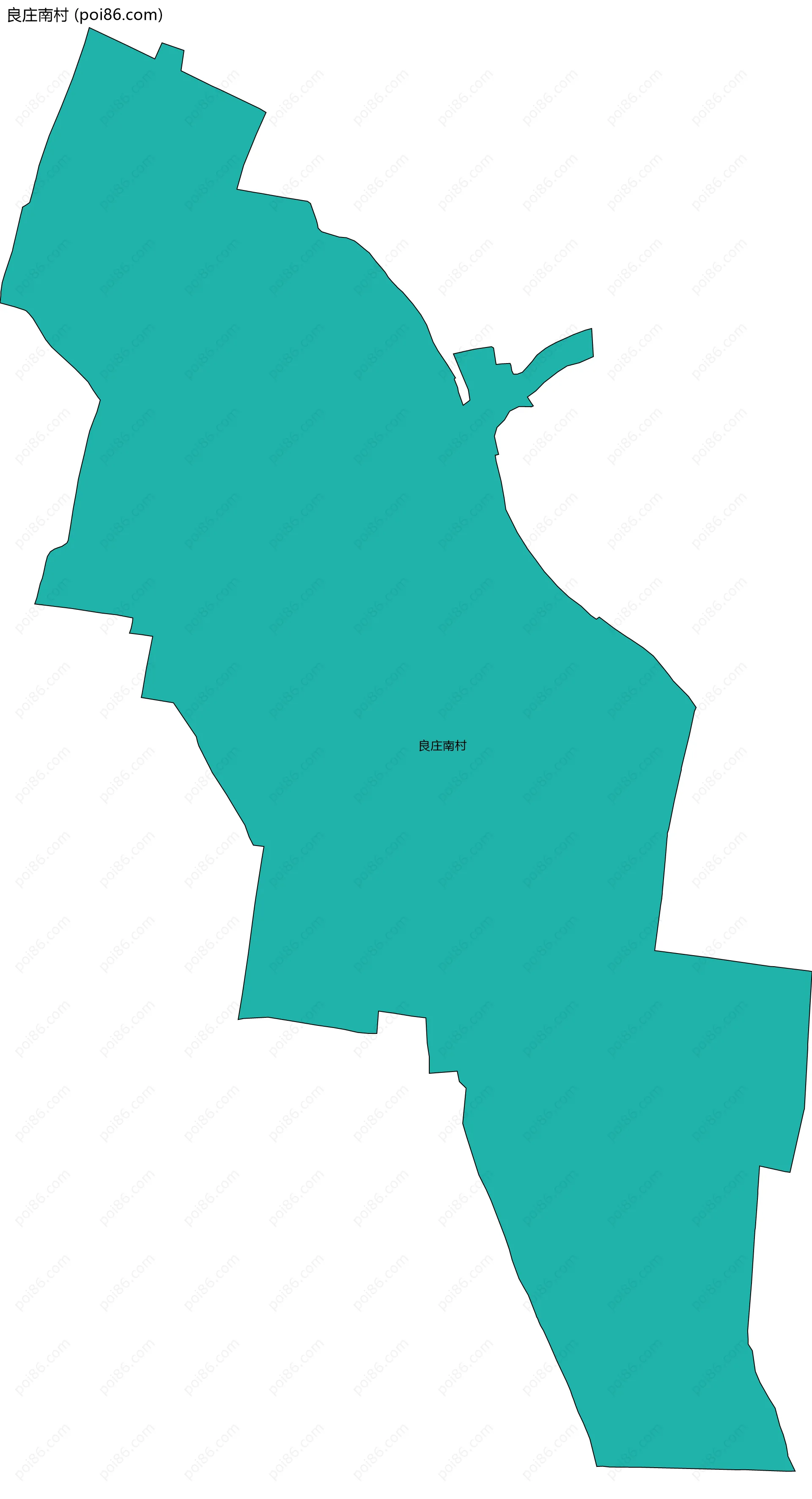 良庄南村边界地图