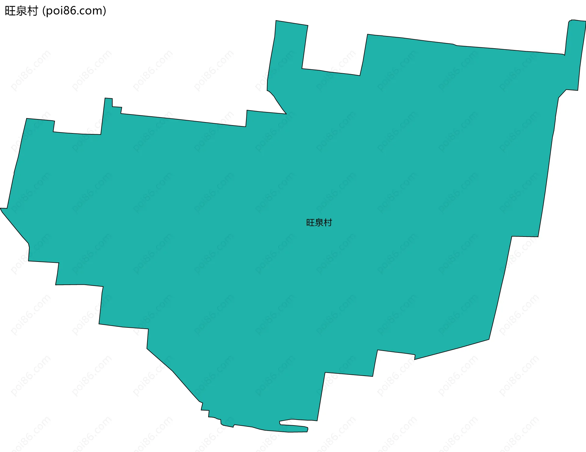 旺泉村边界地图