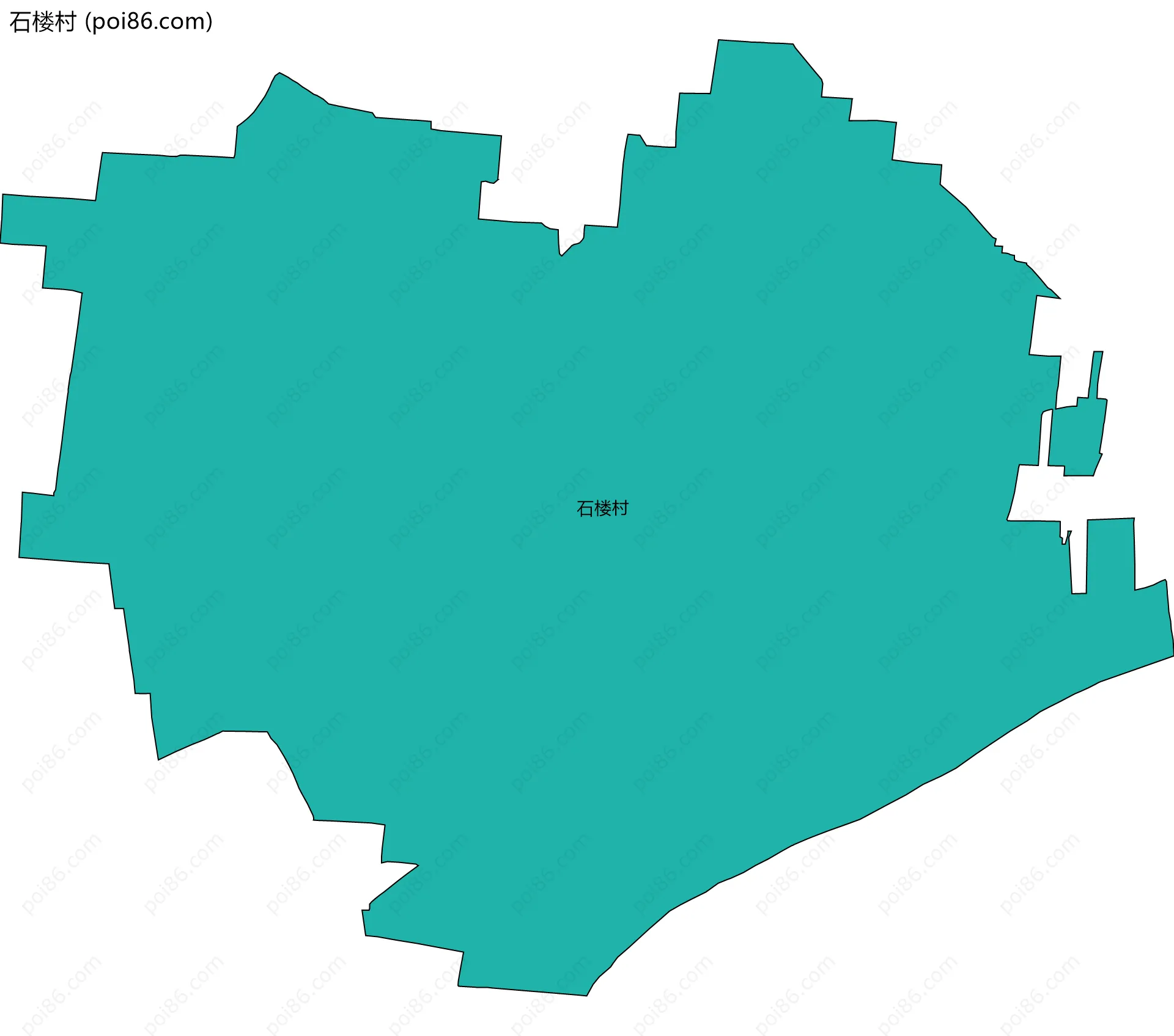 石楼村边界地图