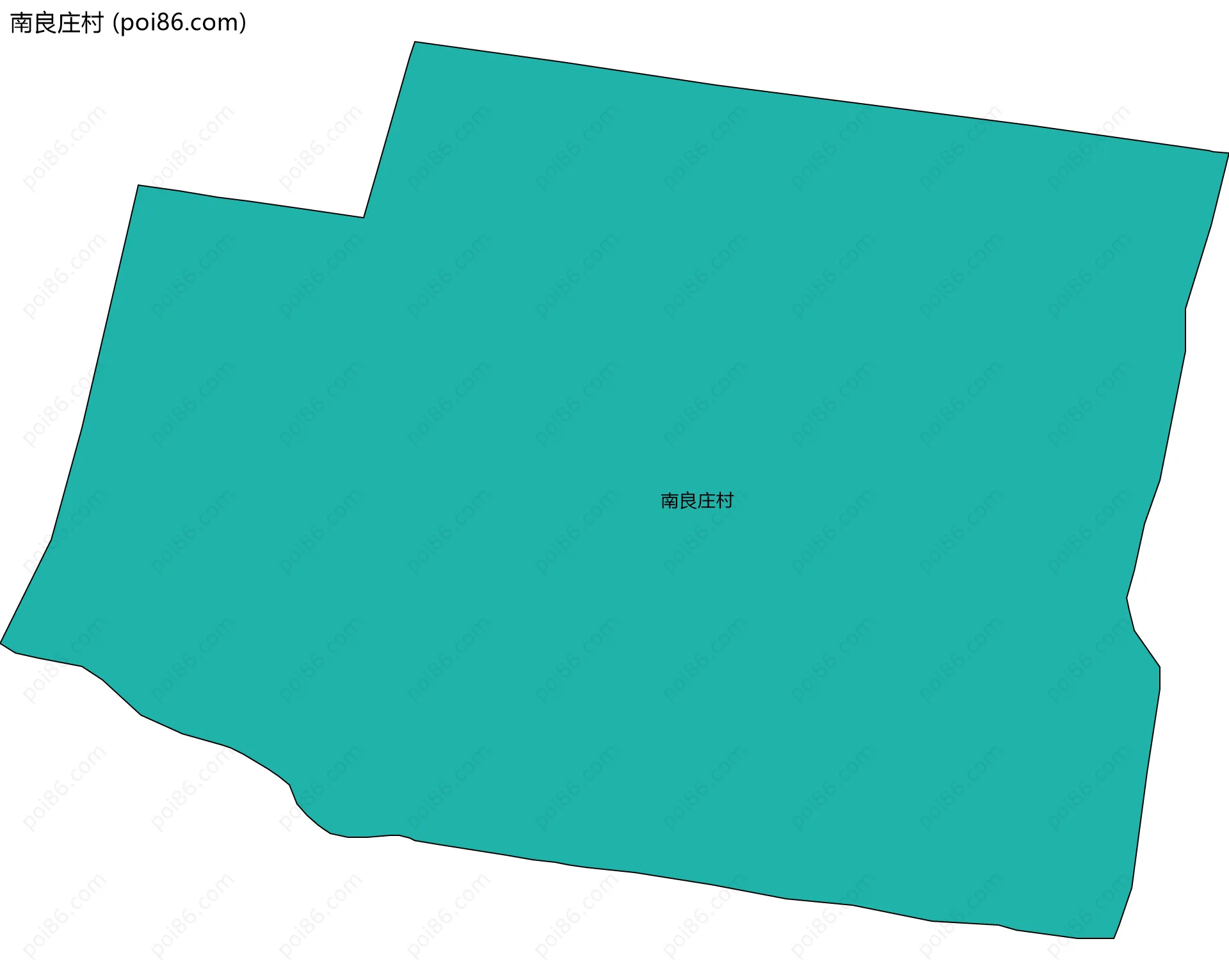 南良庄村边界地图