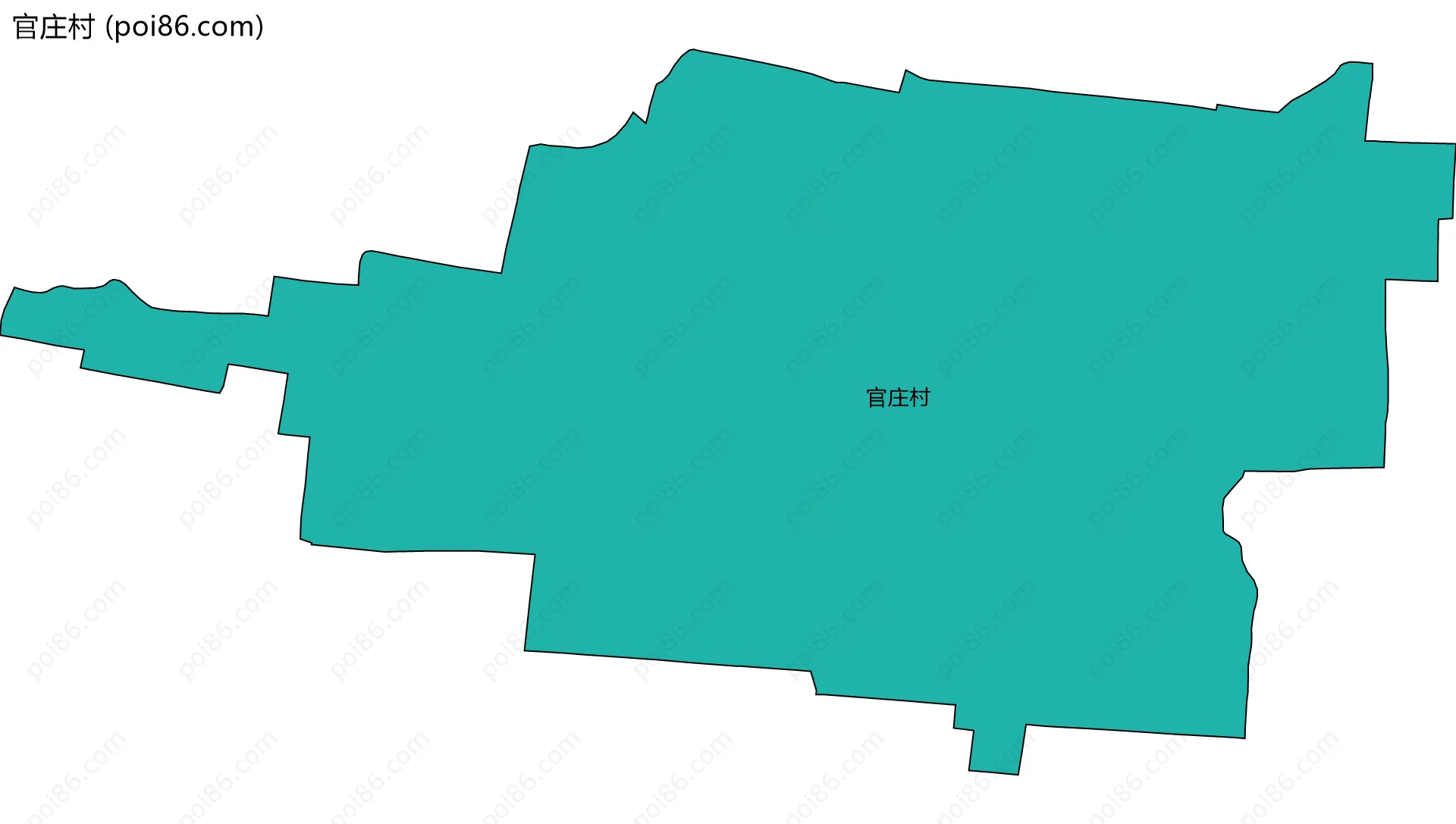 官庄村边界地图