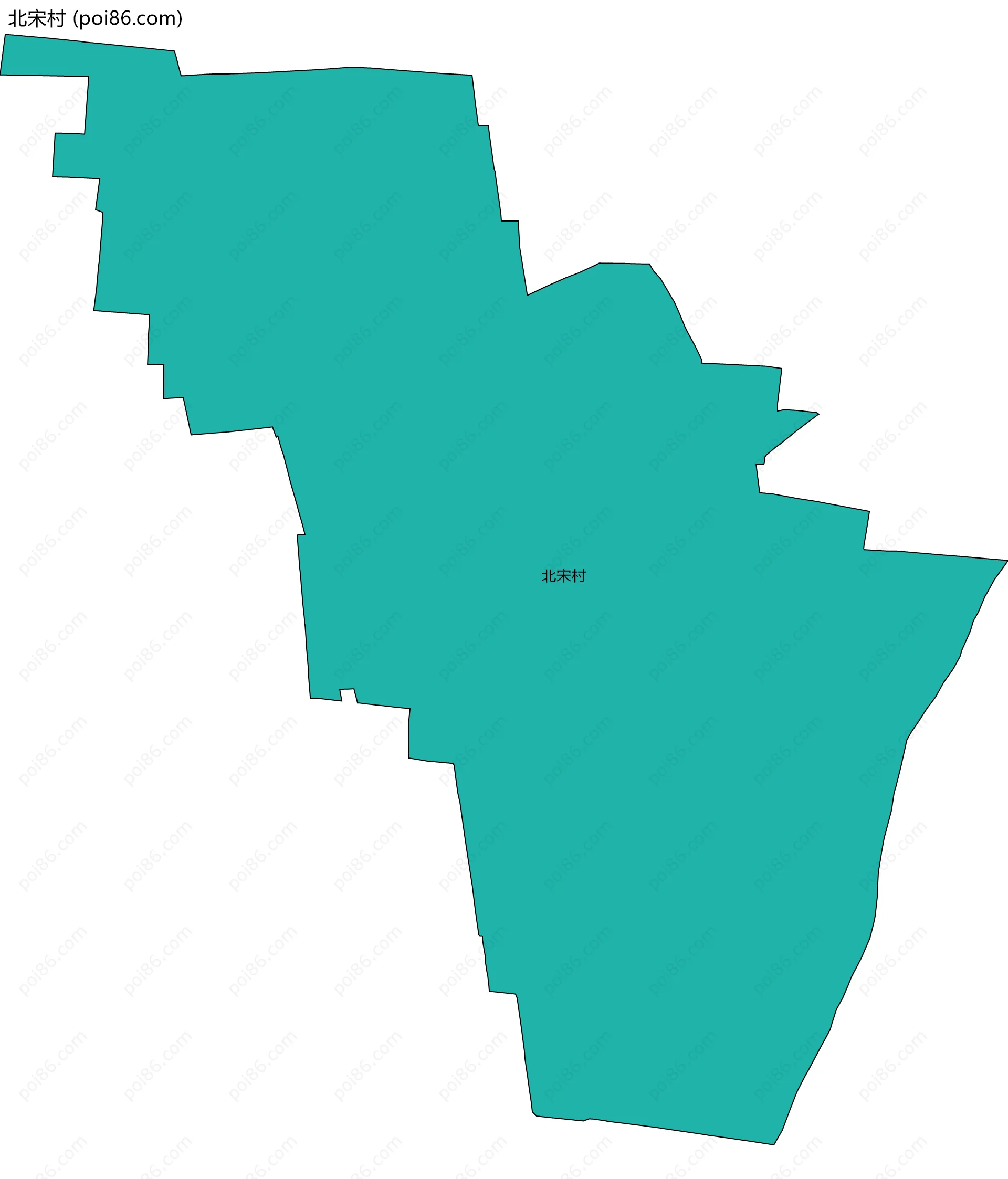 北宋村边界地图