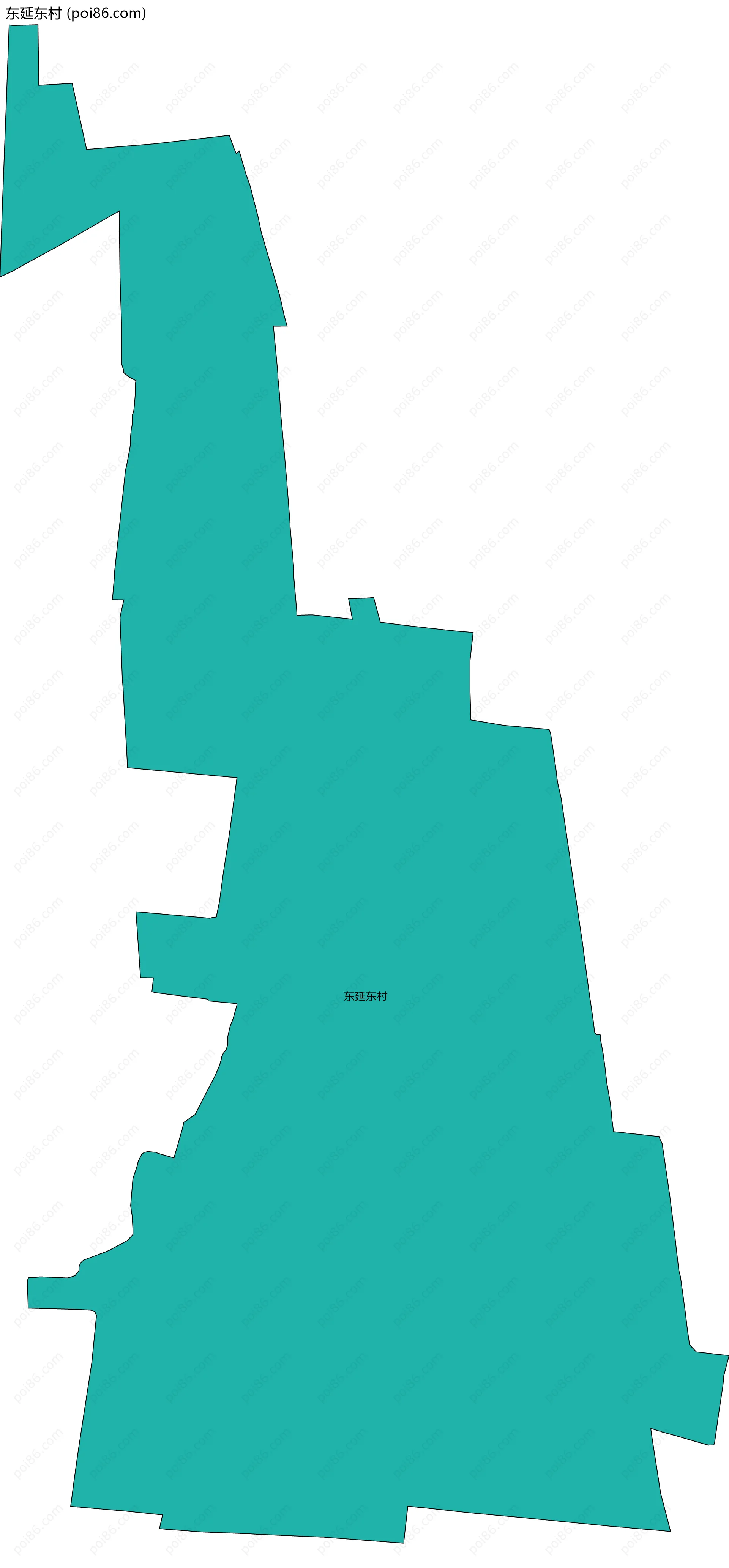 东延东村边界地图