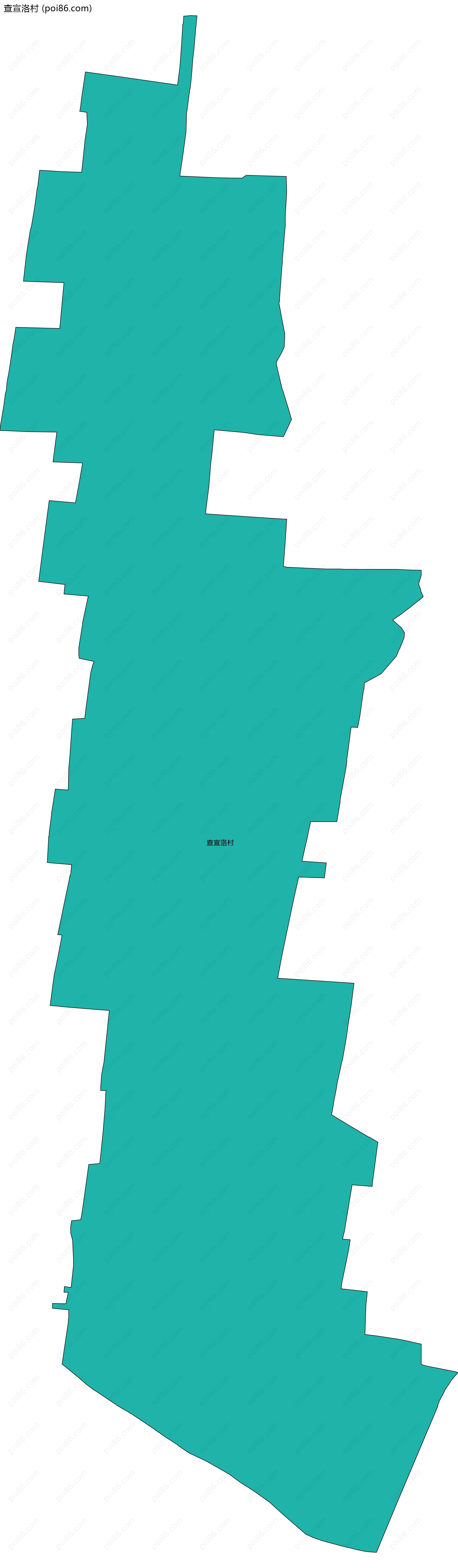 查宣洛村边界地图