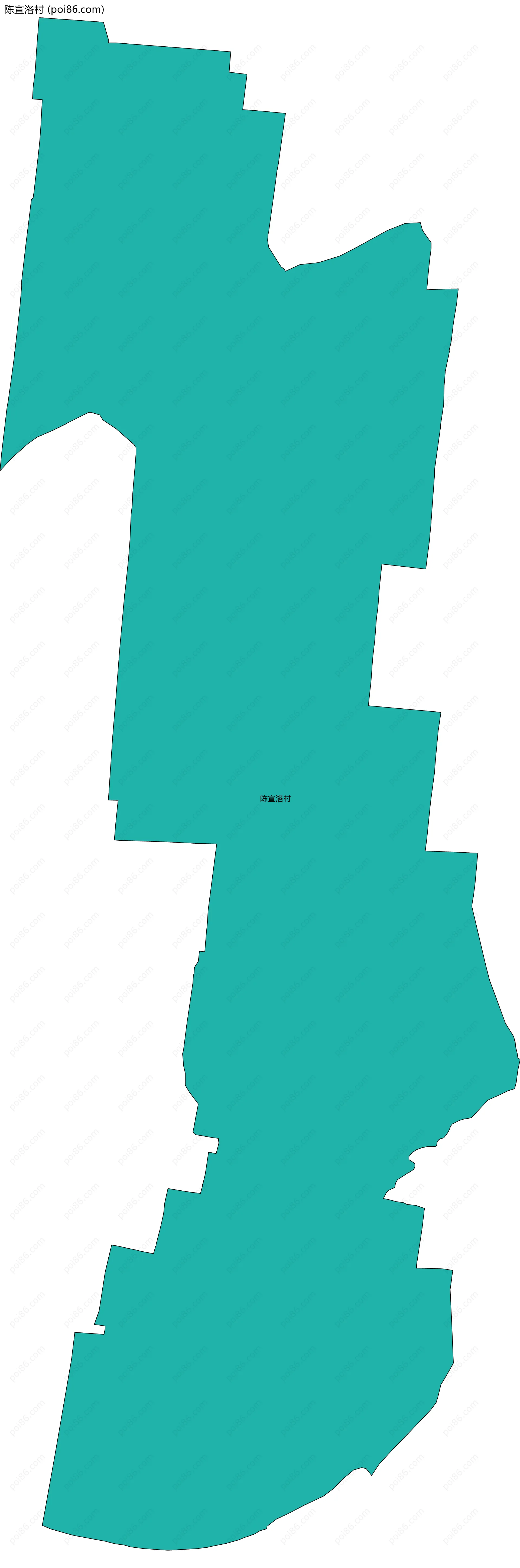 陈宣洛村边界地图