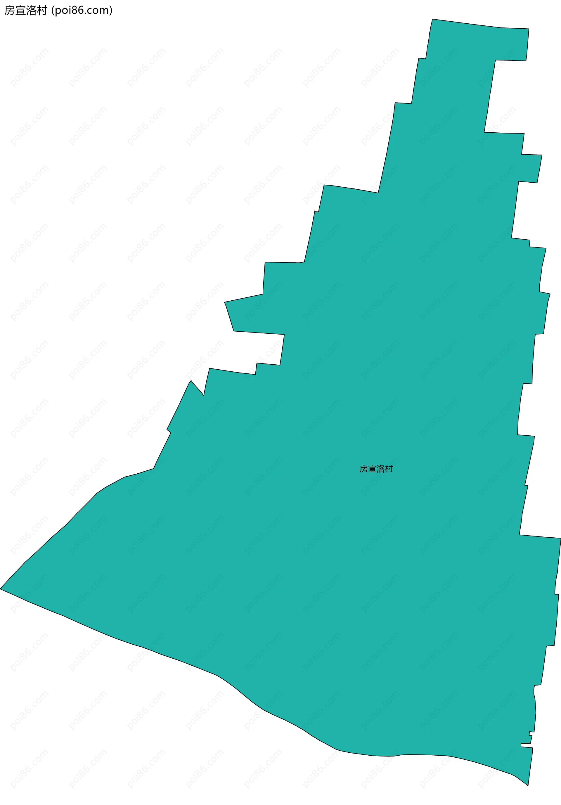 房宣洛村边界地图
