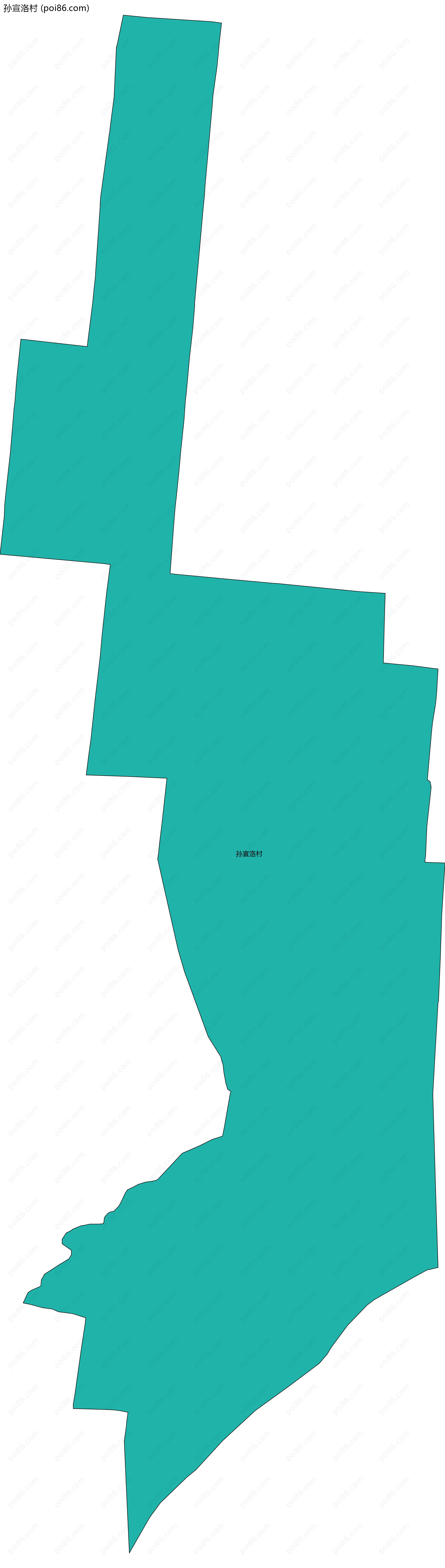 孙宣洛村边界地图