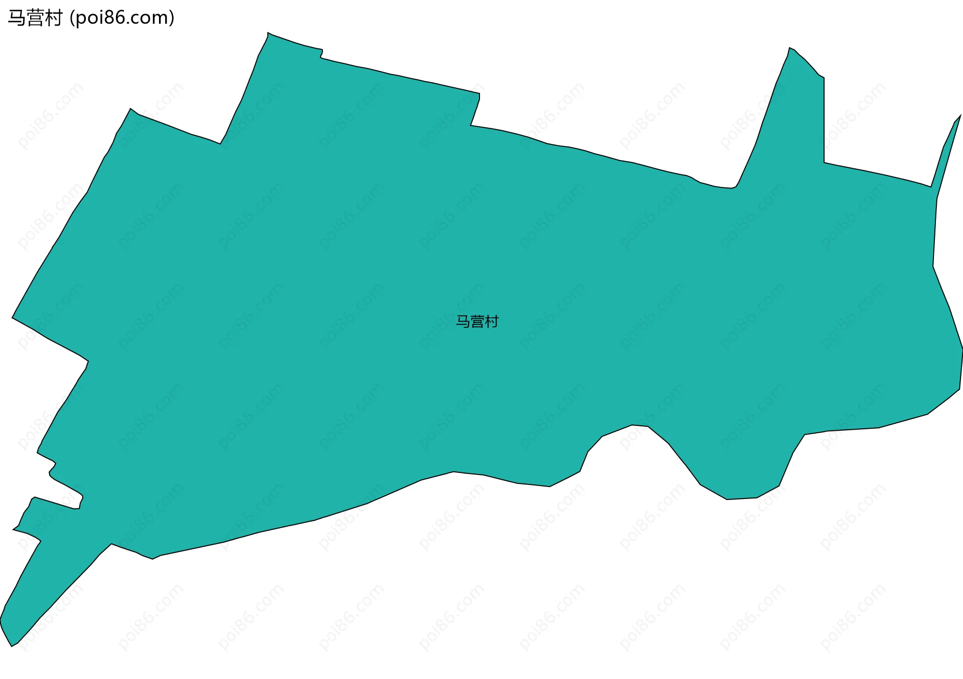 马营村边界地图