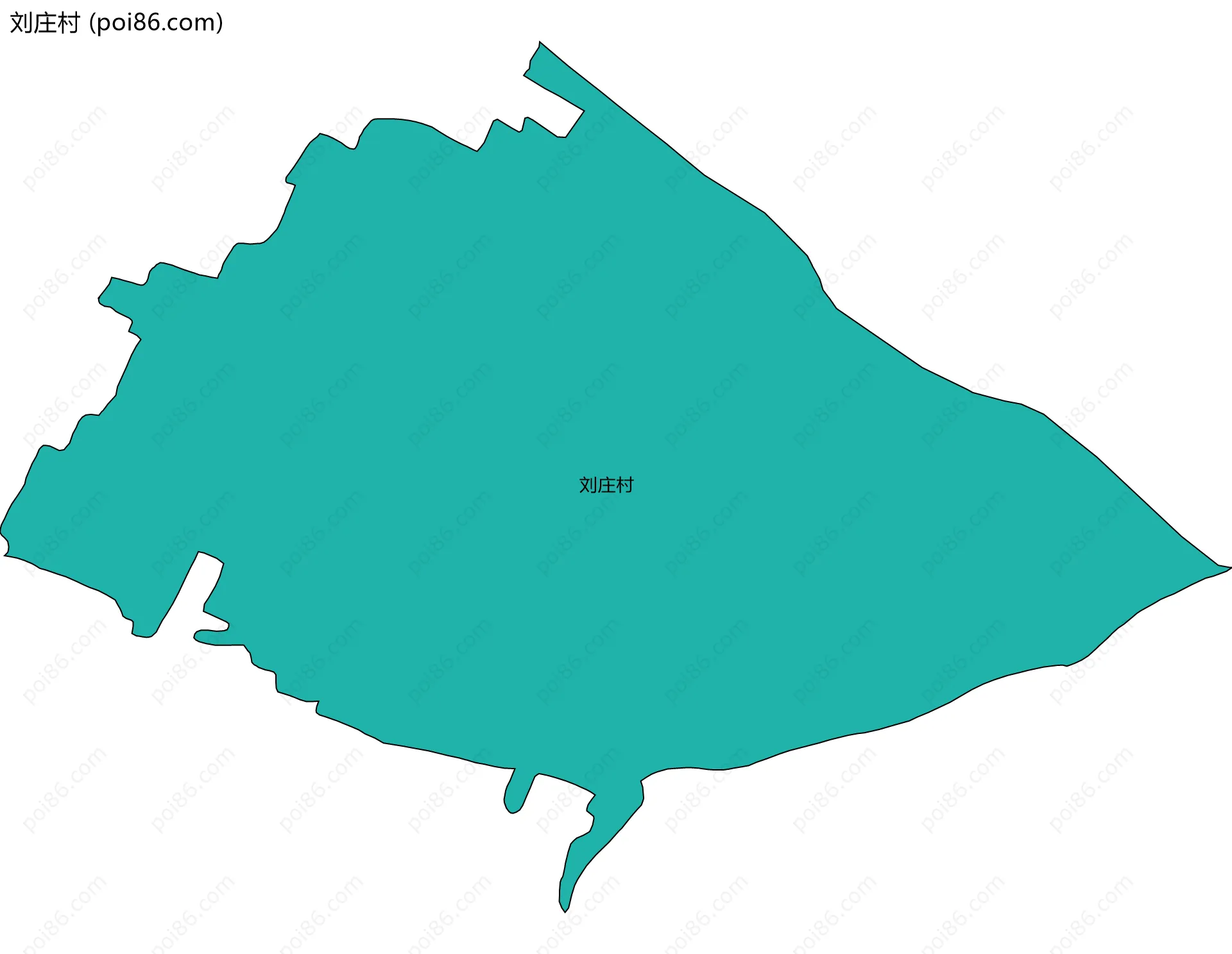 刘庄村边界地图