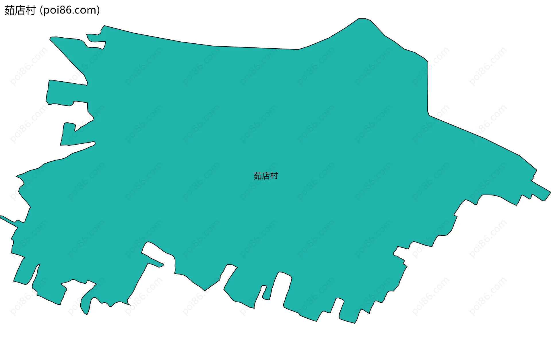 茹店村边界地图