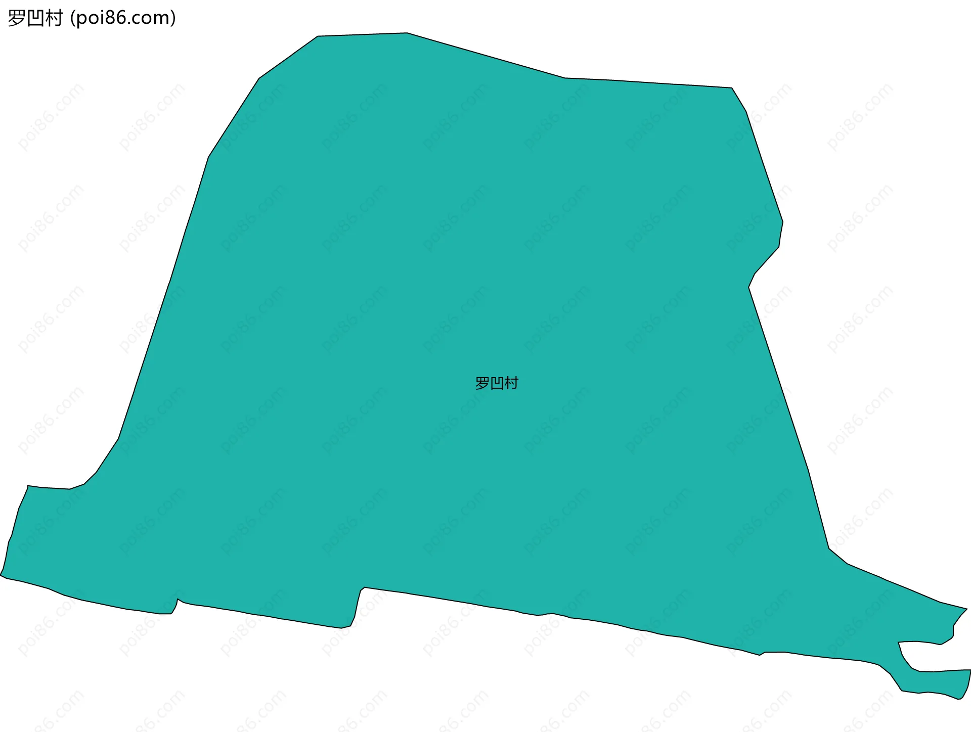 罗凹村边界地图