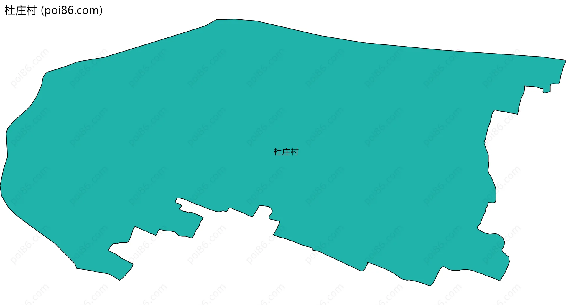 杜庄村边界地图