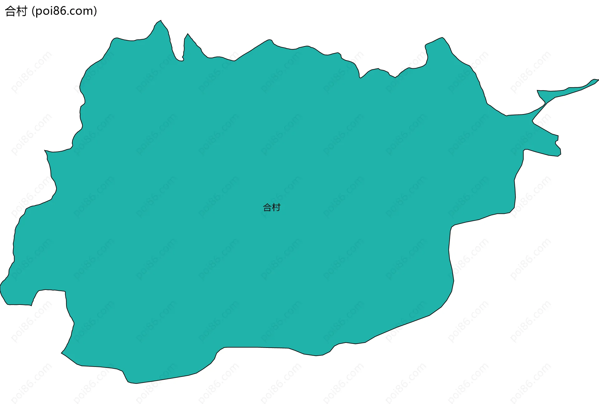 合村边界地图