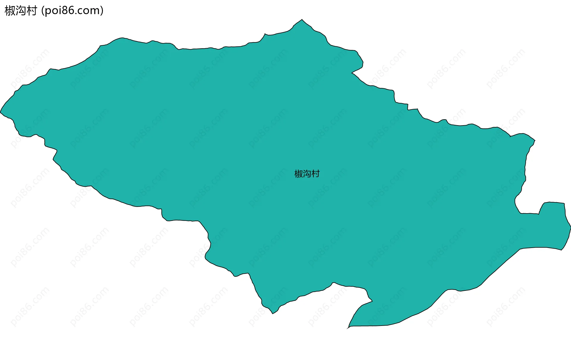 椒沟村边界地图