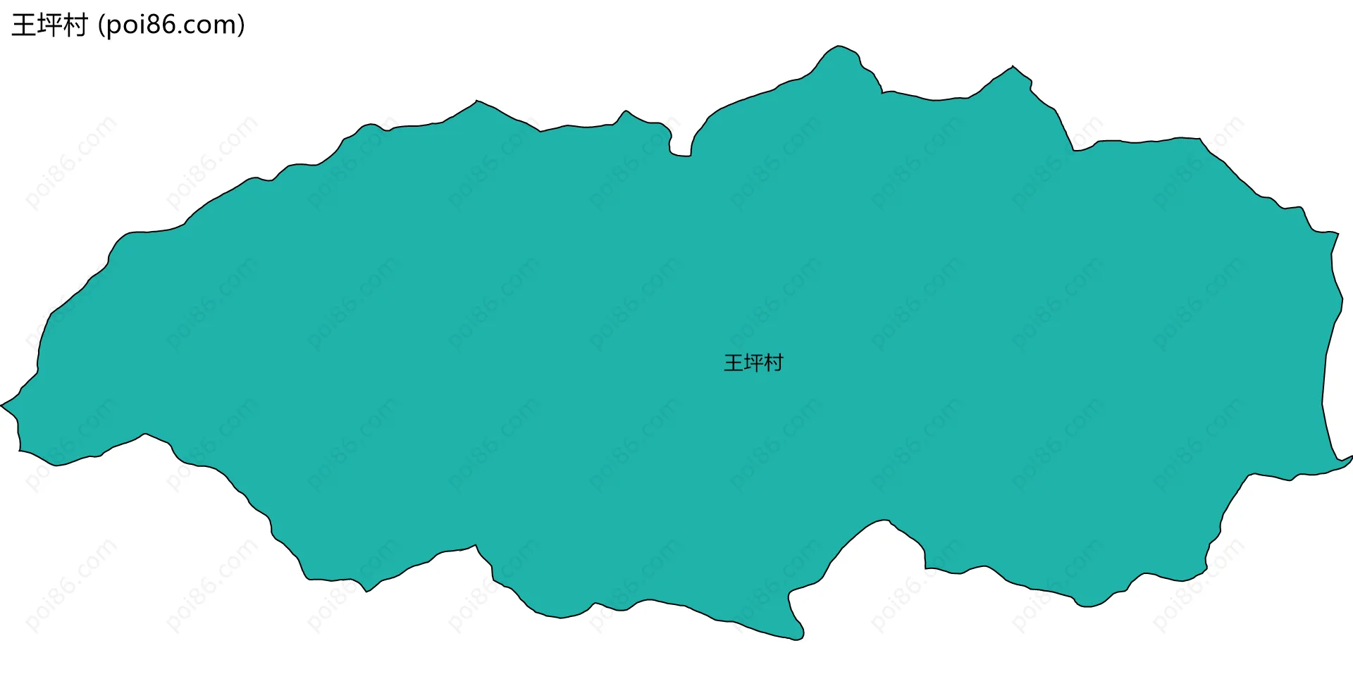 王坪村边界地图