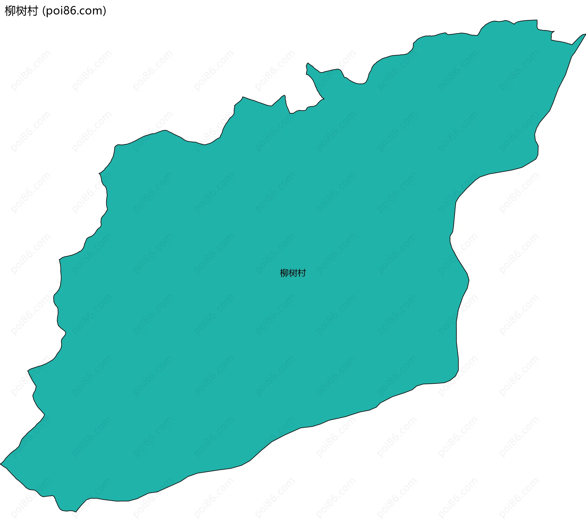 柳树村边界地图