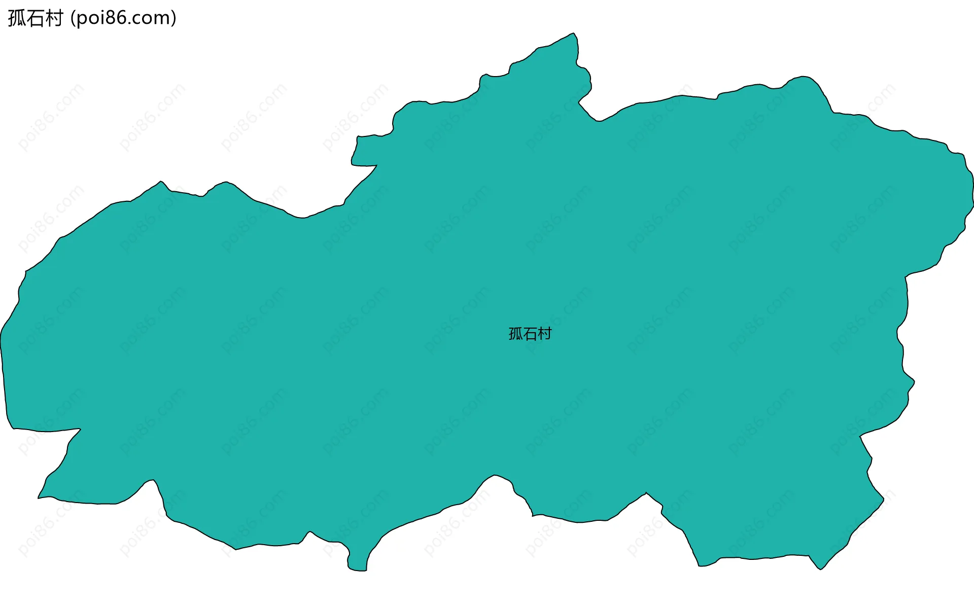 孤石村边界地图