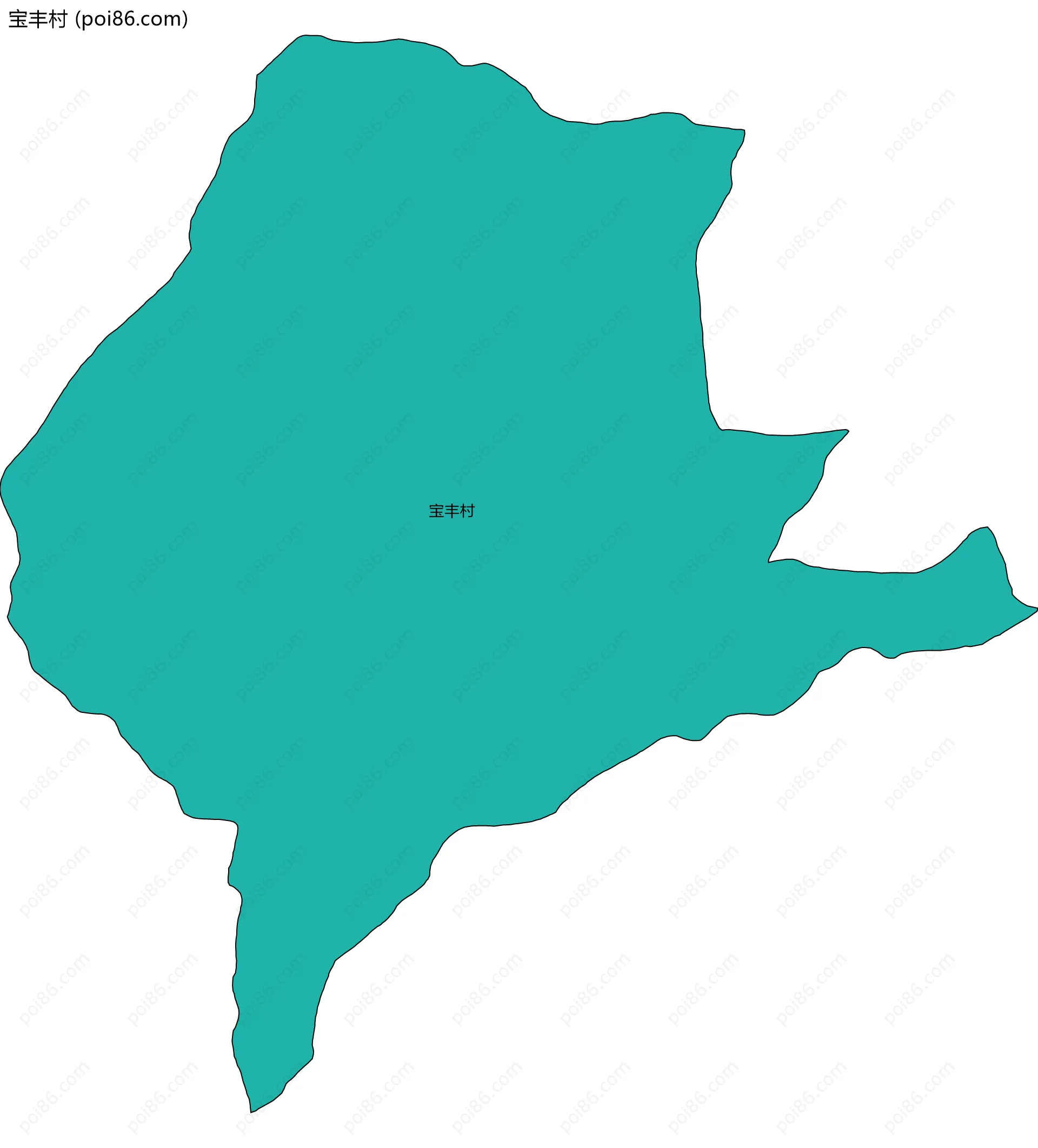 宝丰村边界地图