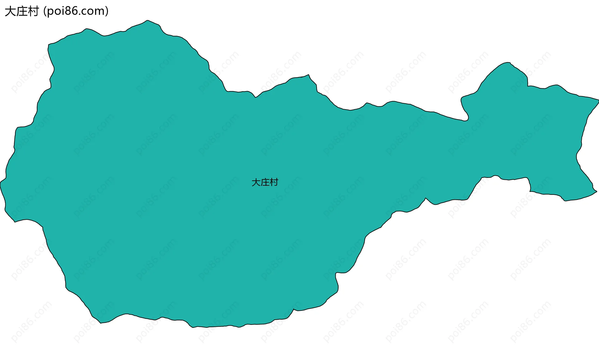 大庄村边界地图