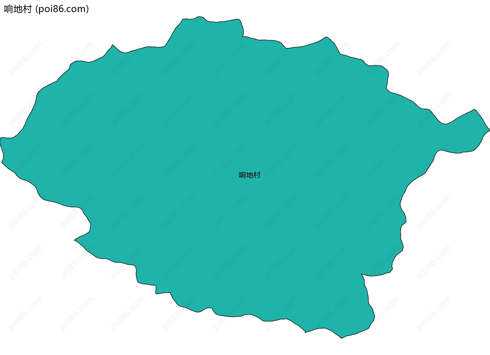 响地村边界地图